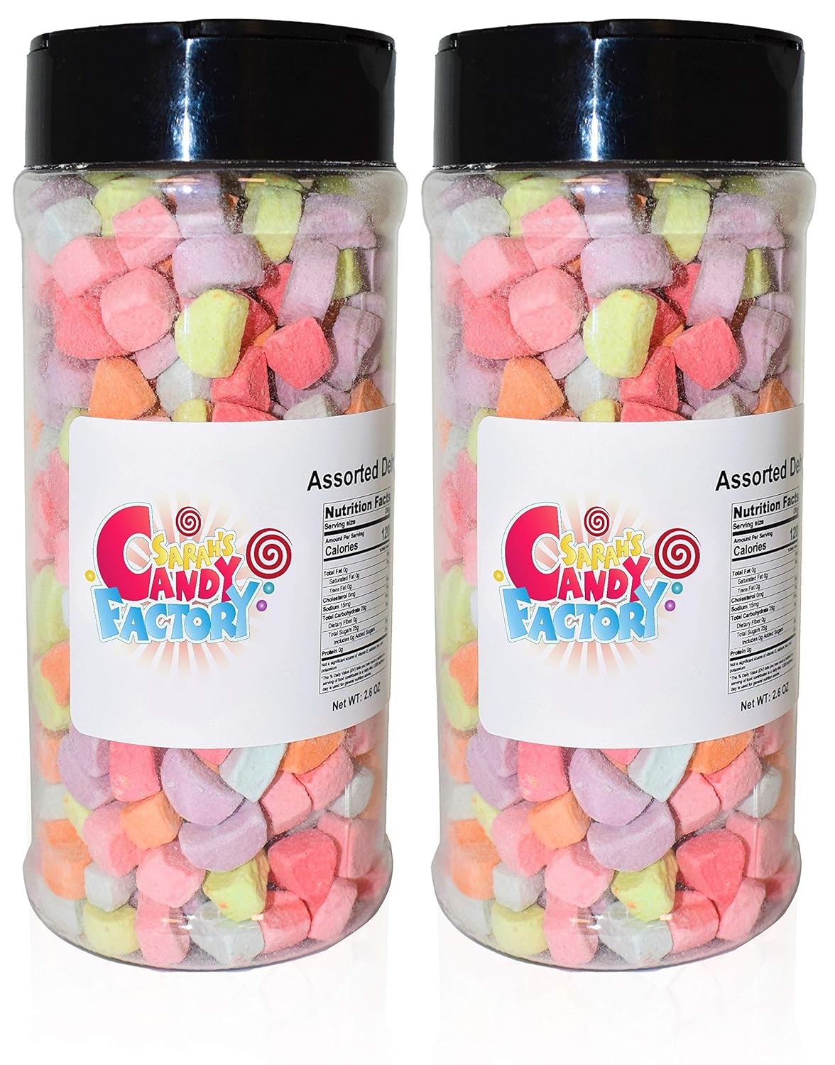 Sarah's Candy Factory Variety Dehydrated Marshmallow Bits - Vanilla Marshmallows in Resealable Jar