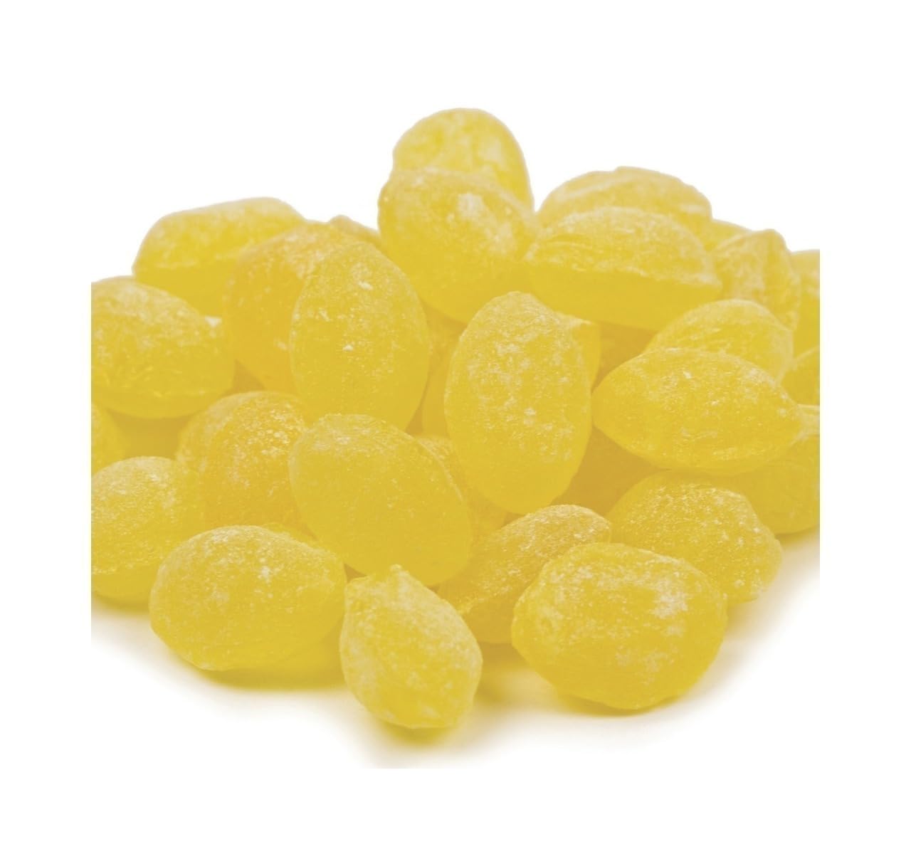 Sarah's Candy Factory Sanded Lemon Drops Hard Candy - Gluten Free, 24 Oz Jar