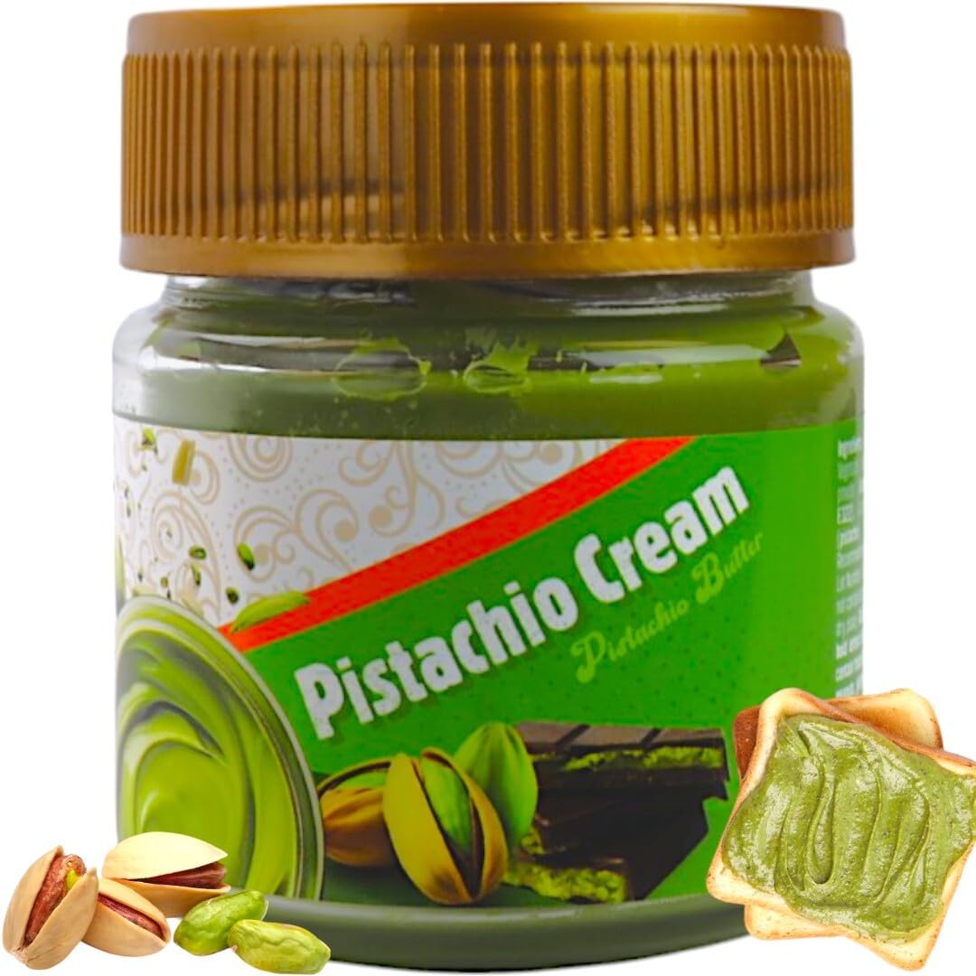Sarah's Candy Factory Pistachio Butter Spreadable Cream - 7.75 oz (220 gr) in Glass Jar