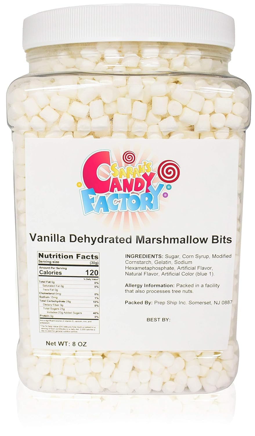 Sarah's Candy Factory Sarah's Candy Factory Vanilla Mini Dehydrated Marshmallow Bits - Pack of 3 (8 Oz Each)