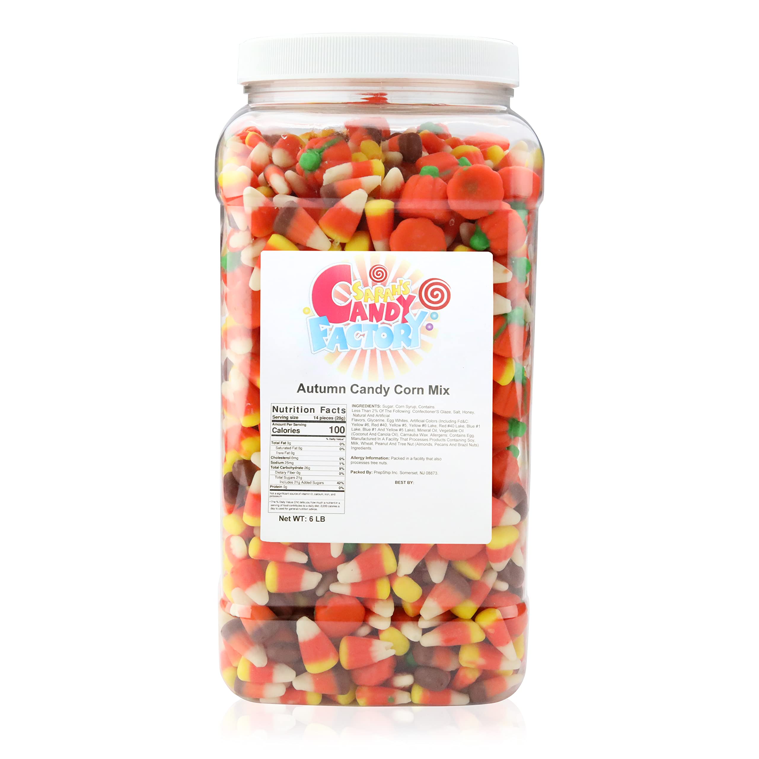 Sarah's Candy Factory Sarah's Candy Factory Autumn Mix - Pumpkin, Candy Corn & Indian Corn 6 lbs