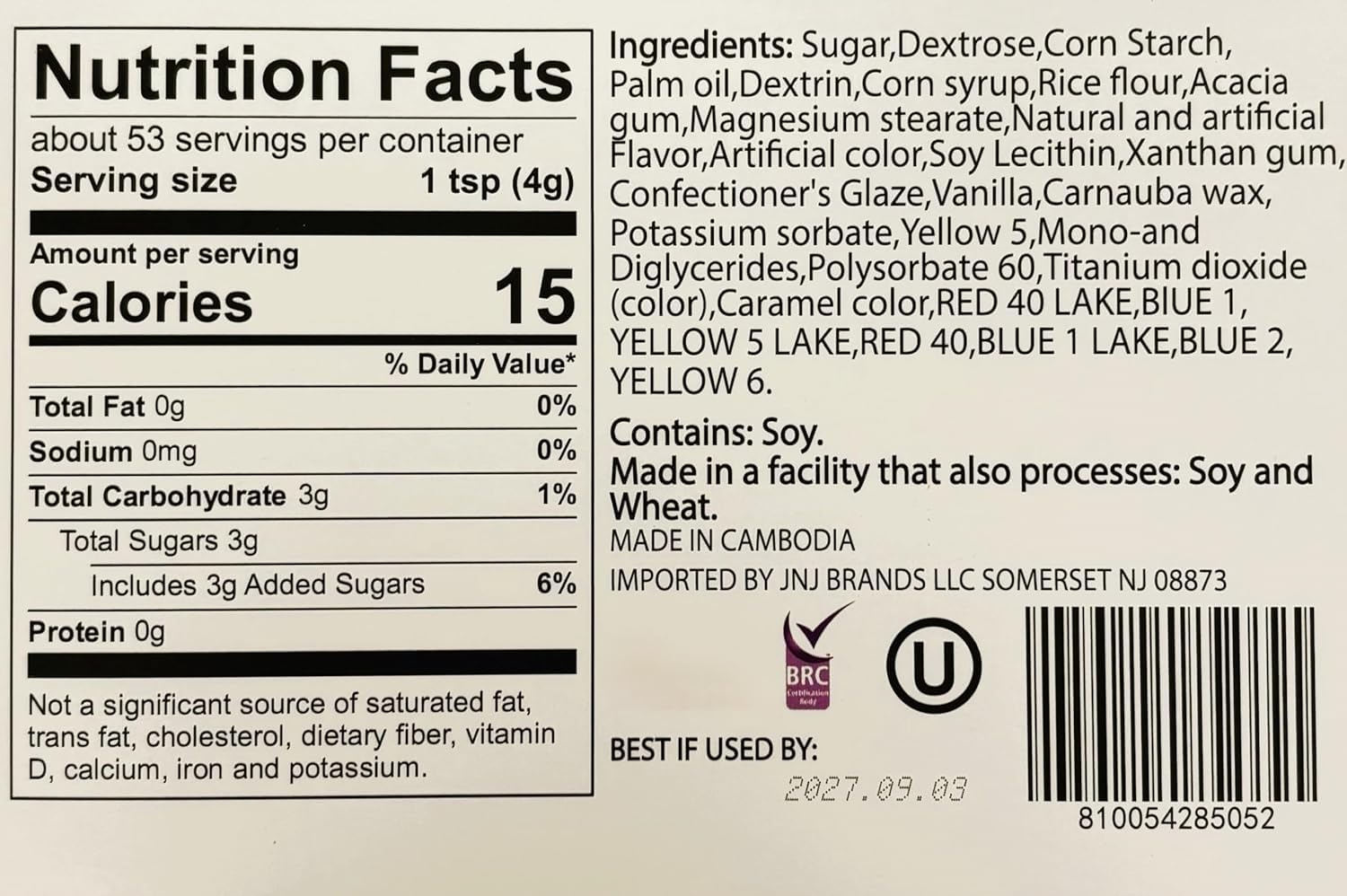 Sarah's Candy Factory Sarah's Candy Factory Holiday Cake Sprinkles Set - 3 Count