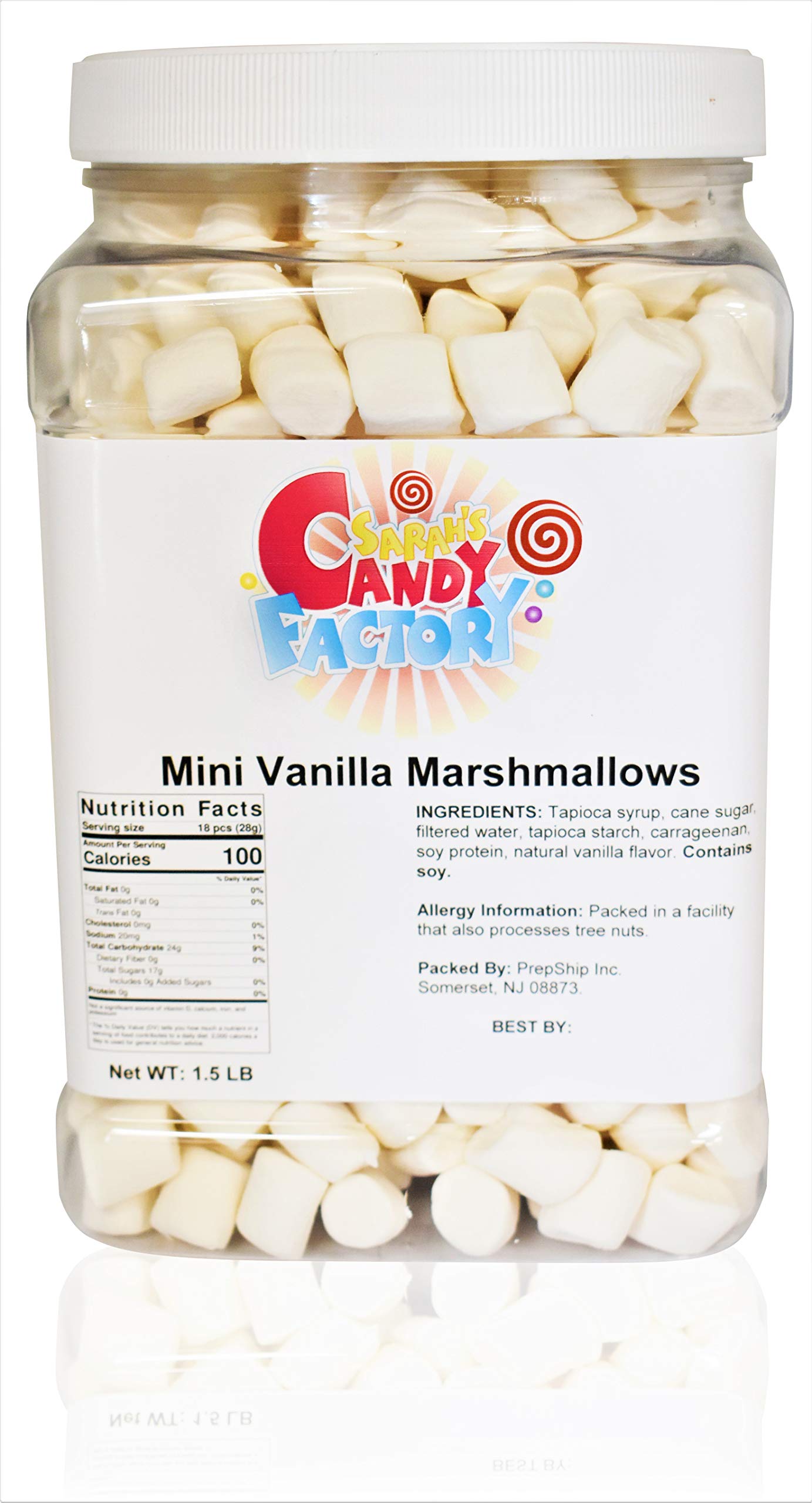 Sarah's Candy Factory Sarah's All Natural Vegan Marshmallow Jar - 1.5 Lbs