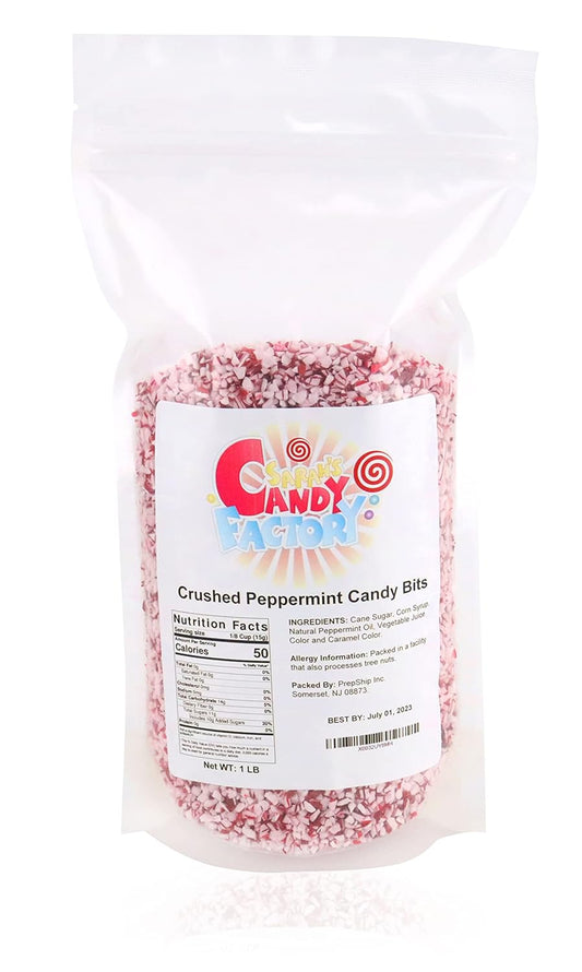 Sarah's Candy Factory Crushed Peppermint Candy Pieces 1 Lb in Bag