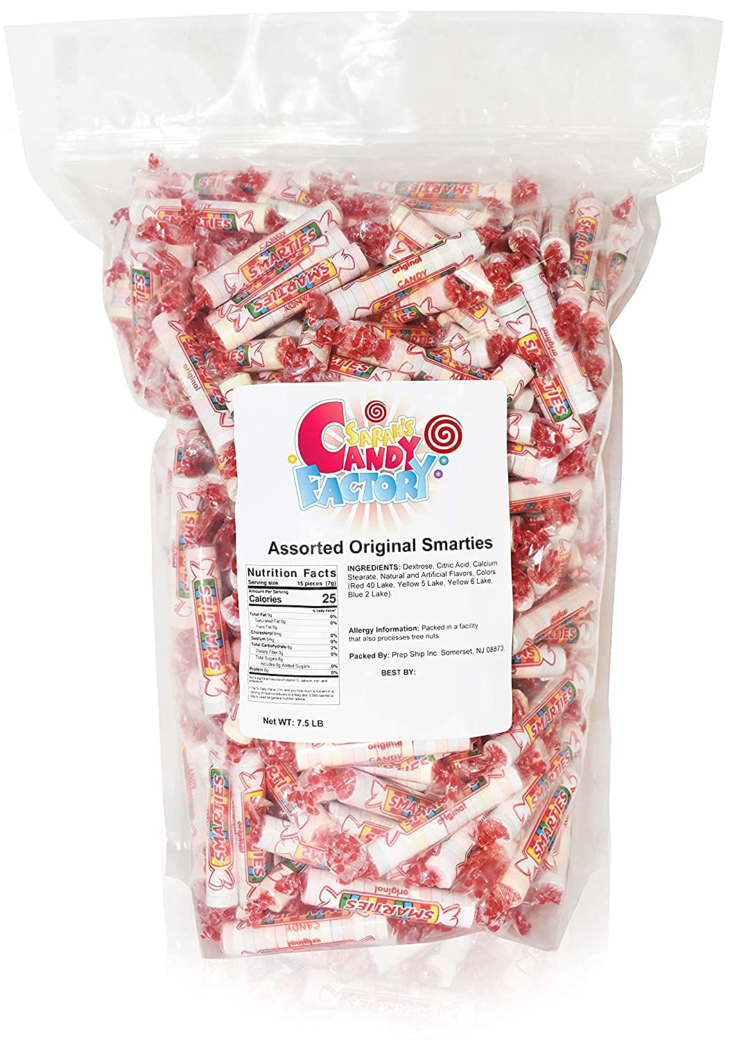 Sarah's Candy Factory Sarah's Candy Factory Smarties Assorted Flavor Candy 7.5 Lbs