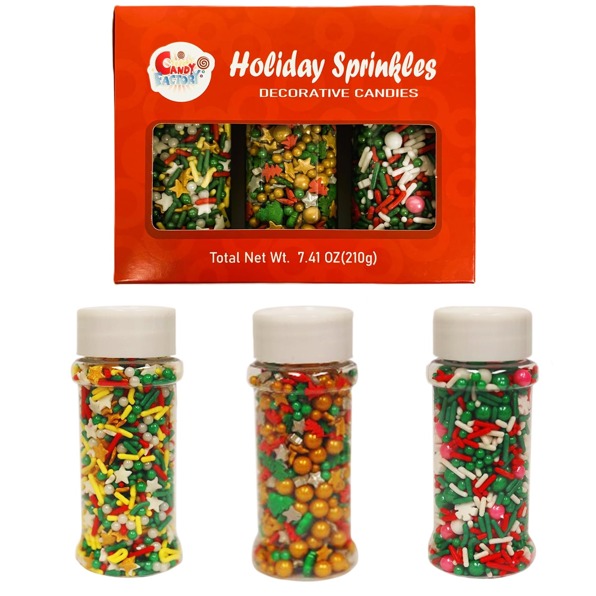 Sarah's Candy Factory Sarah's Candy Factory Holiday Cake Sprinkles Set - 3 Count