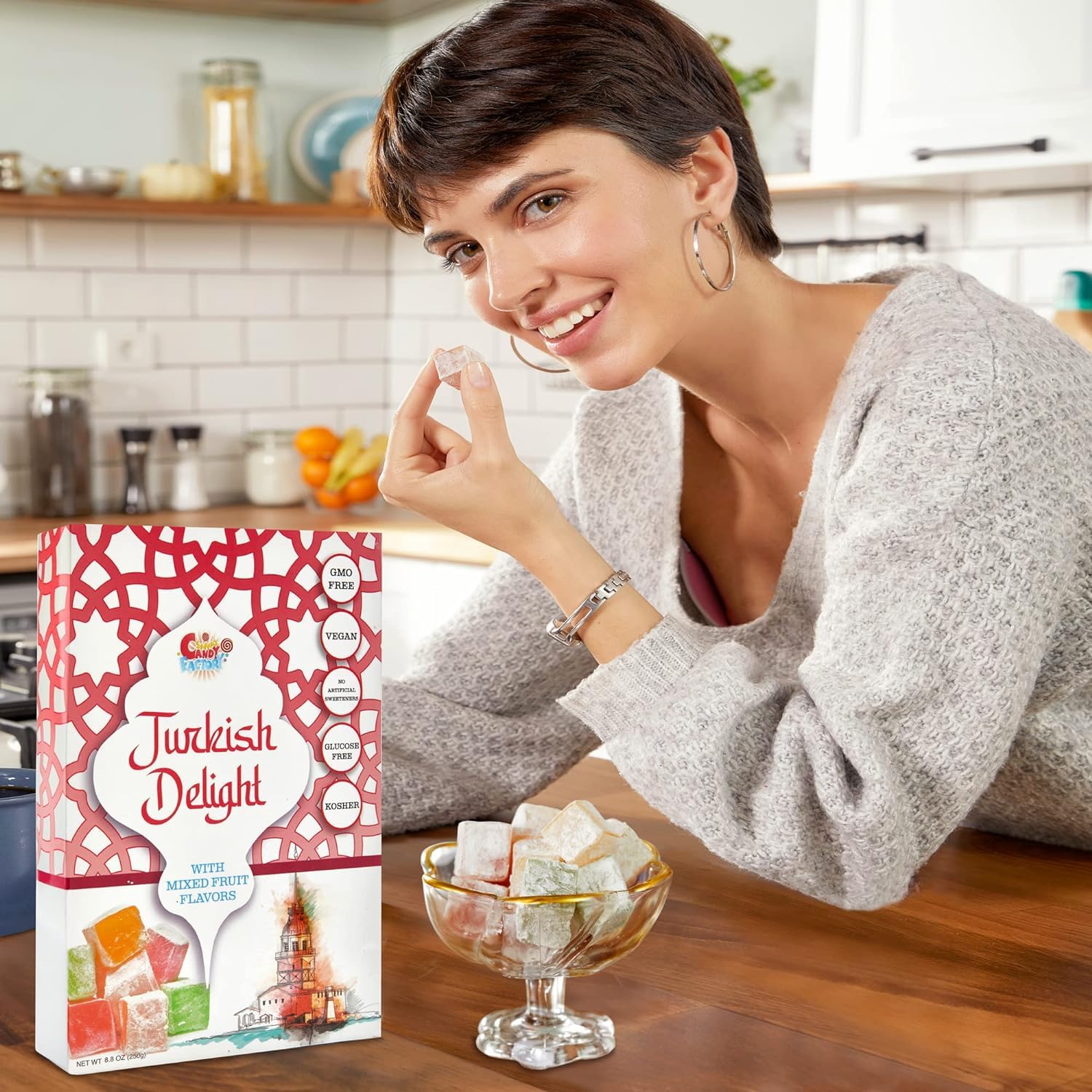 Sarah's Candy Factory Sarah's Candy Factory Assorted Fruit Turkish Delight 8.8 oz - Pack of 2