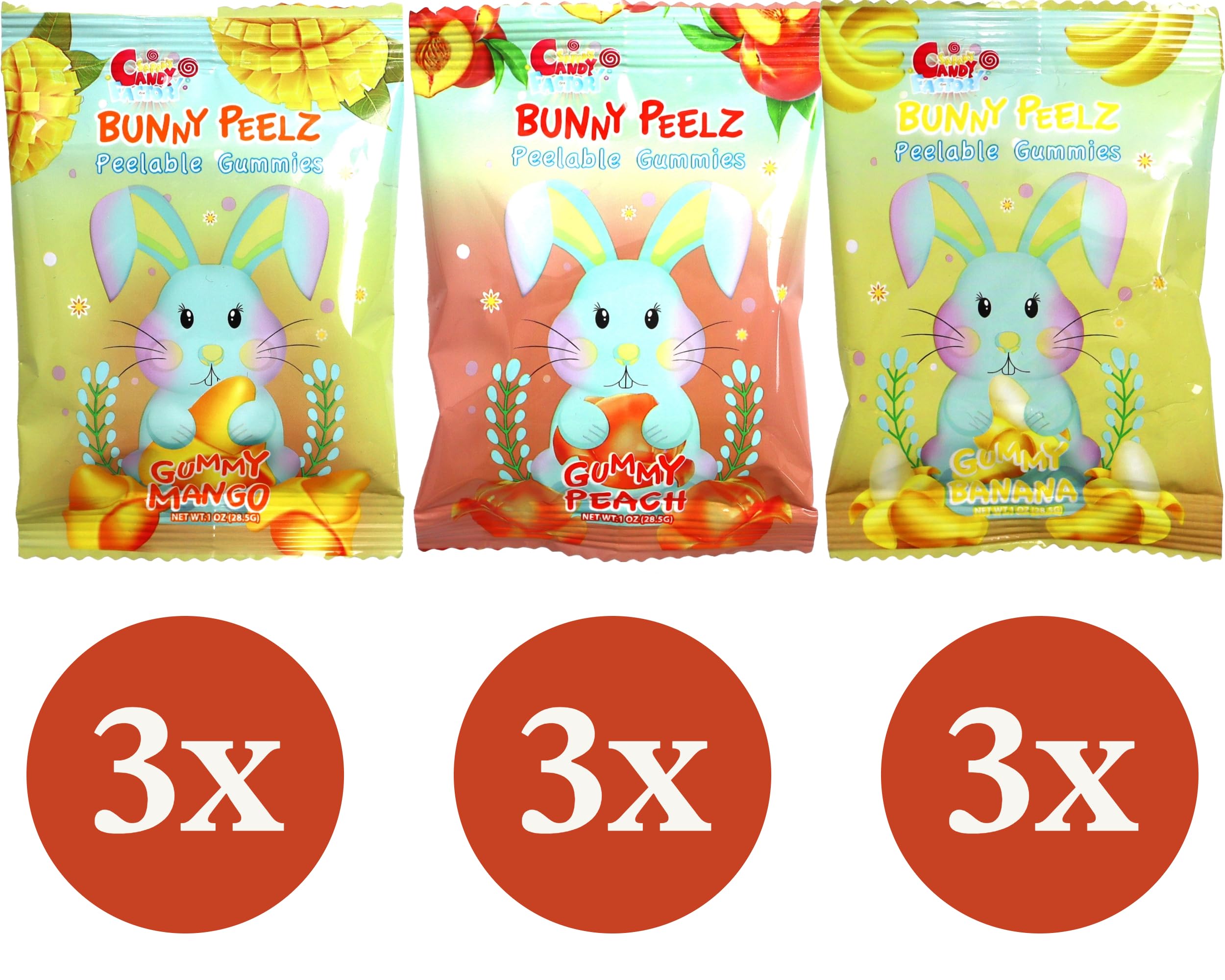 Sarah's Candy Factory Sarah's Candy Factory Peelable Gummy Candy - 3 Flavor Pack