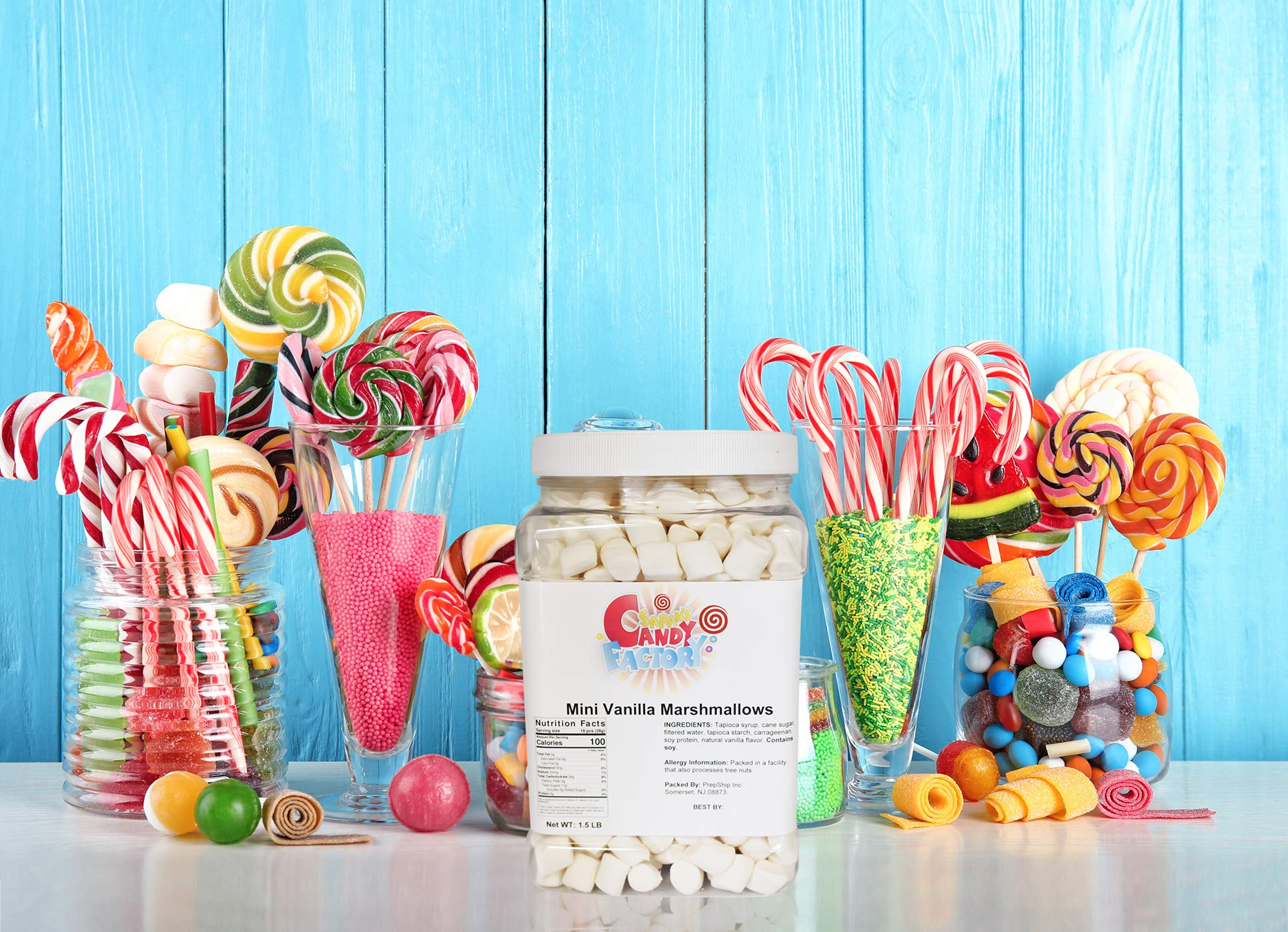 Sarah's Candy Factory Sarah's All Natural Vegan Marshmallow Jar - 1.5 Lbs