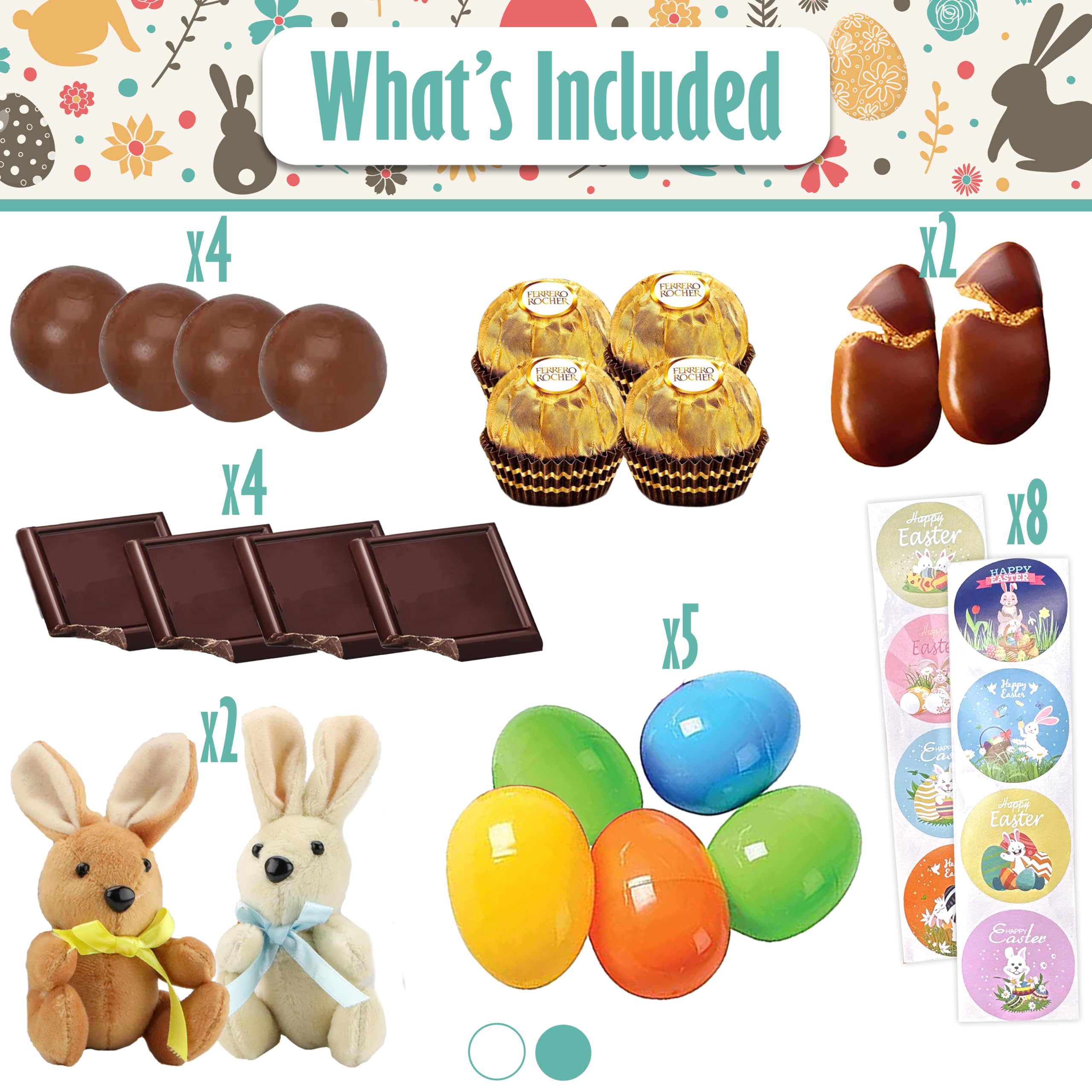 Sarah's Candy Factory Easter Snack Basket - 44 Count Treats