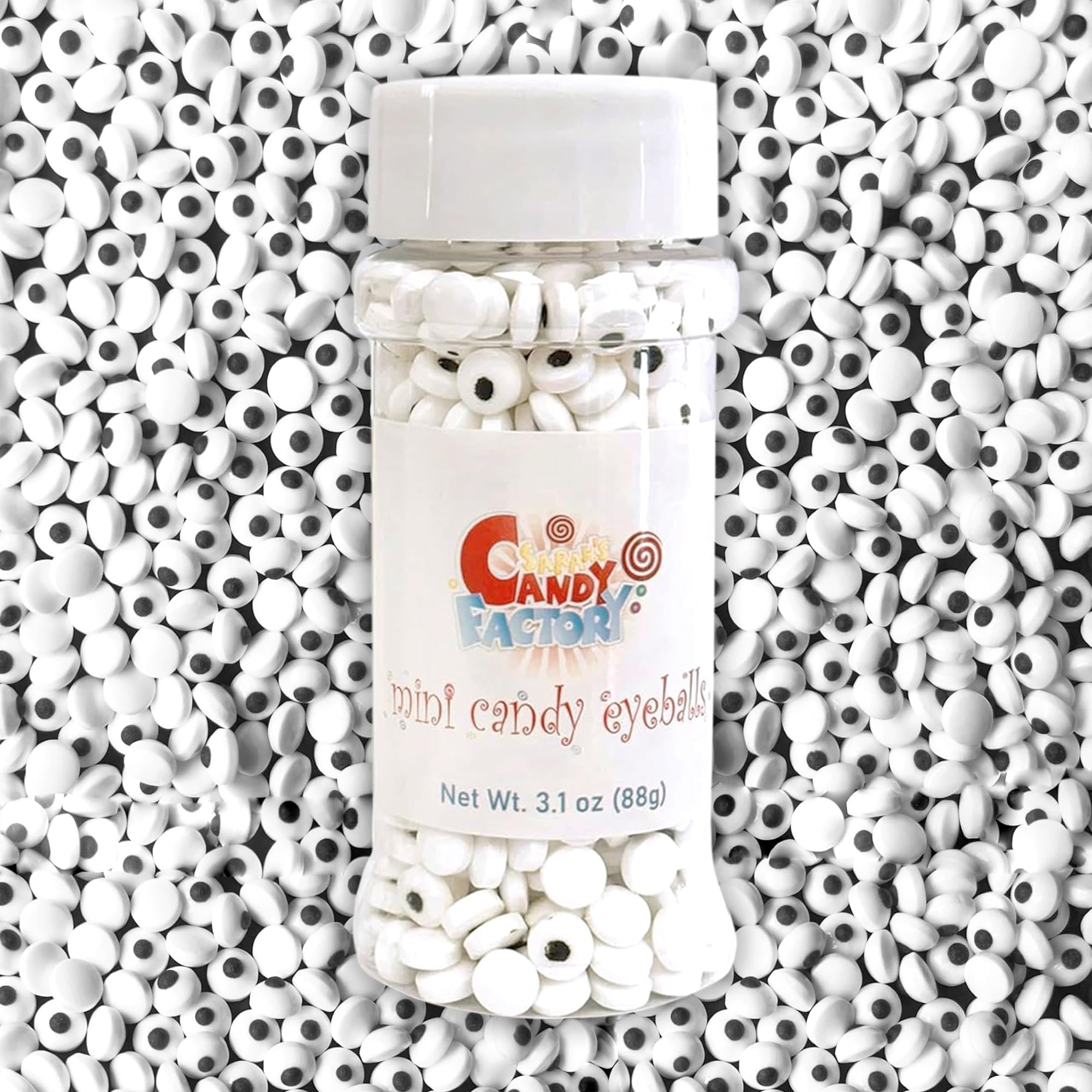 Sarah's Candy Factory Mini Candy Eyes - Edible Sugar Icing for Decorating