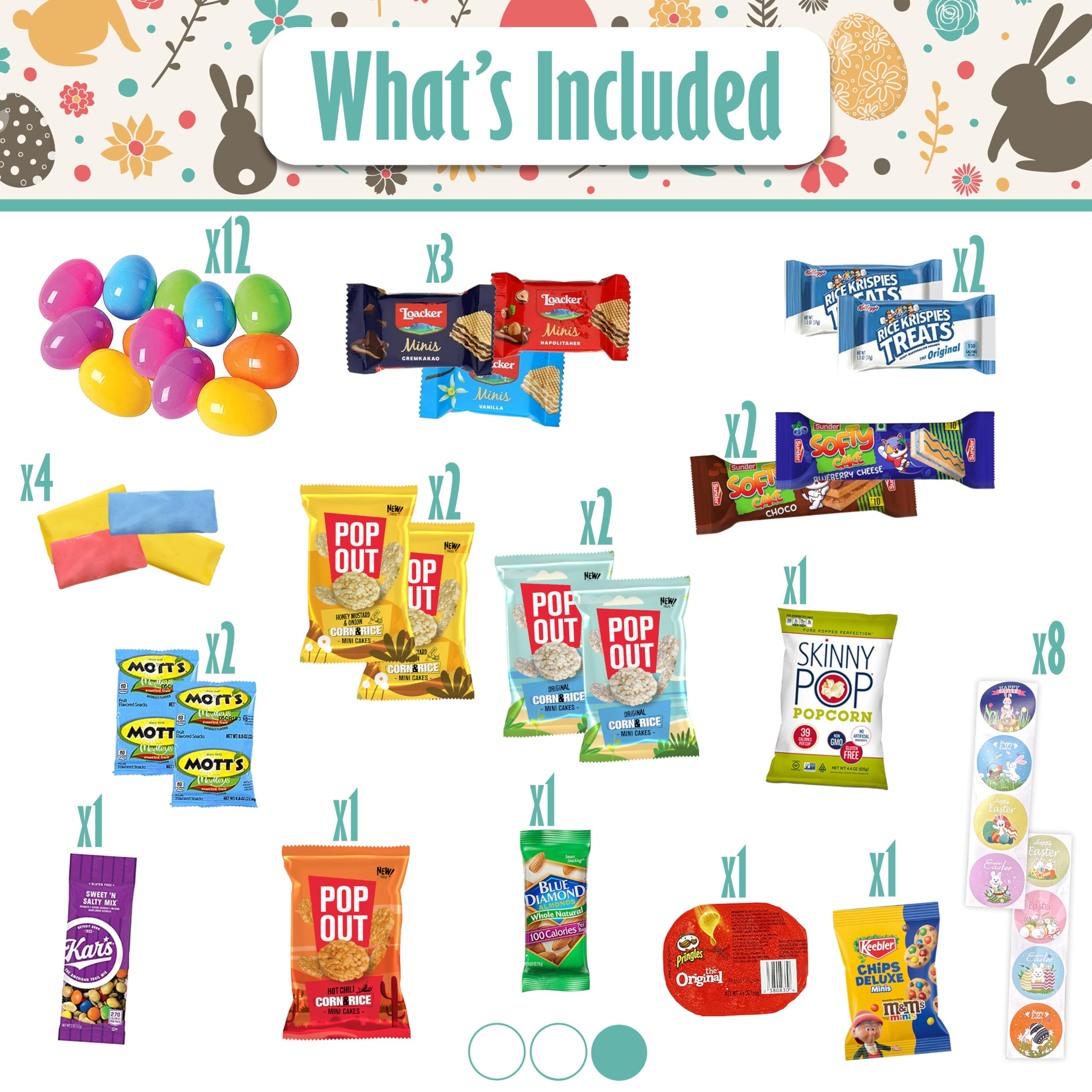 Sarah's Candy Factory Easter Snack Box (114 Count) - Assorted Candy & Treats