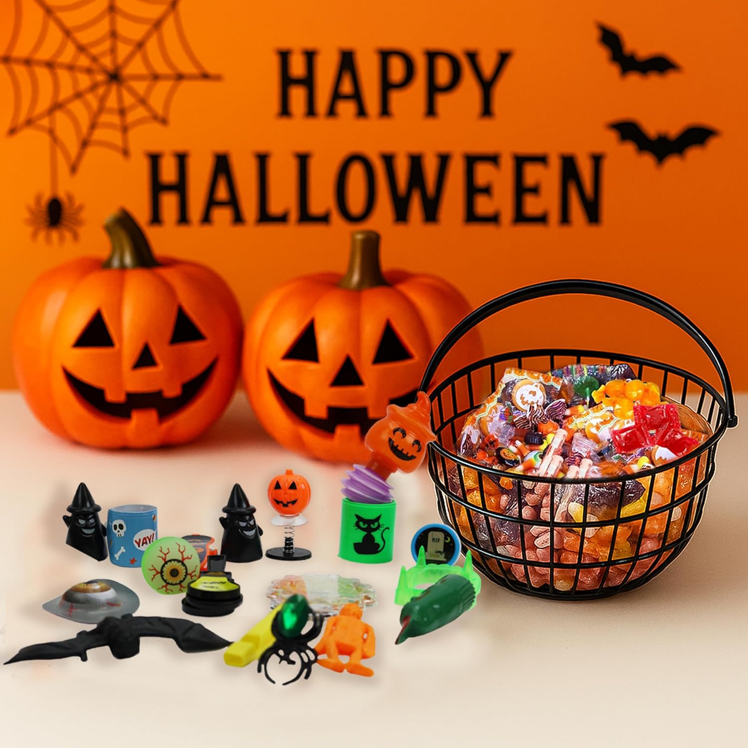 Sarah's Candy Factory Sarah's Candy Factory Halloween Theme Tower Box with Ribbon - 6 Tier