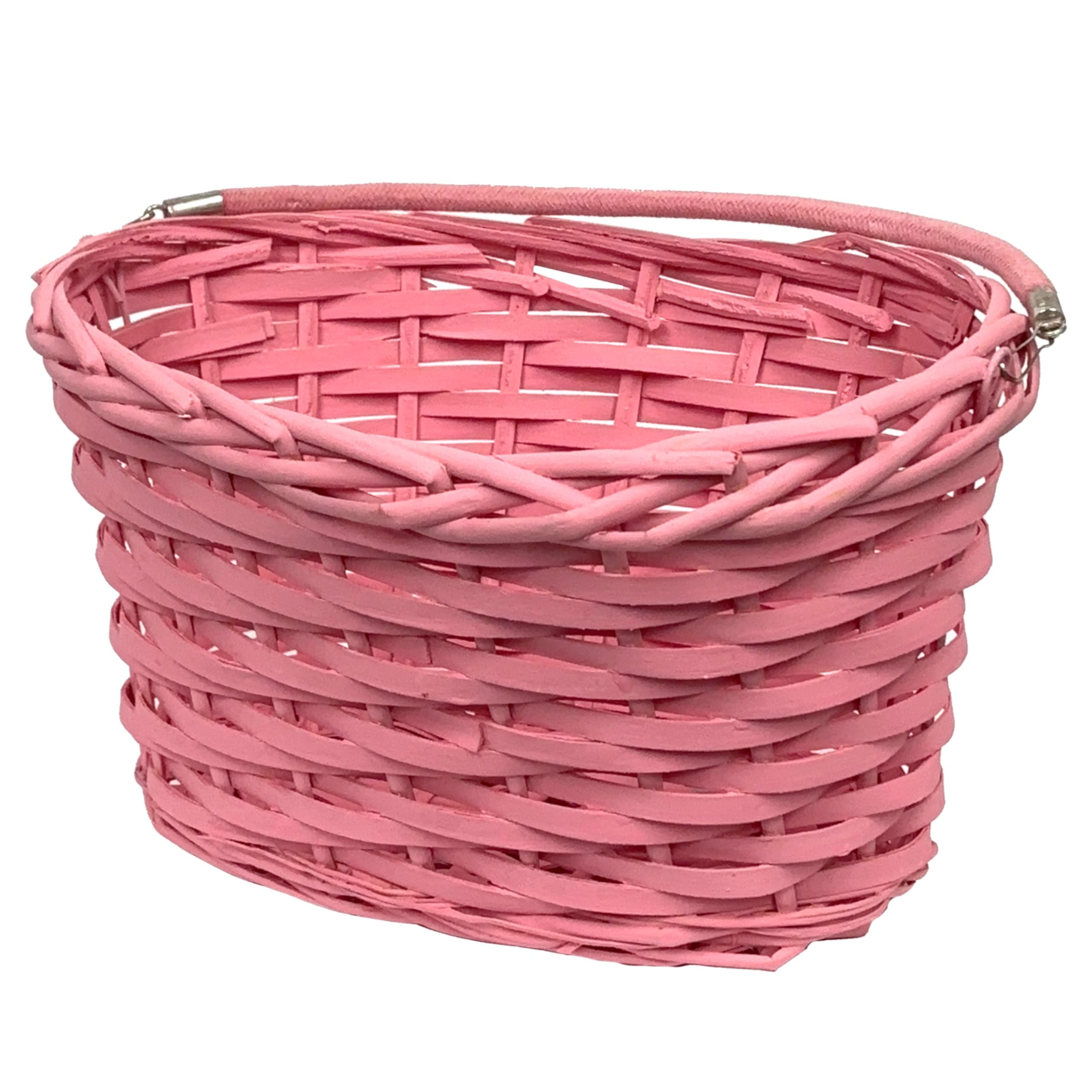 Sarah's Candy Factory Easter Pink Oval Willow Basket Filled with Treats (70 ct)