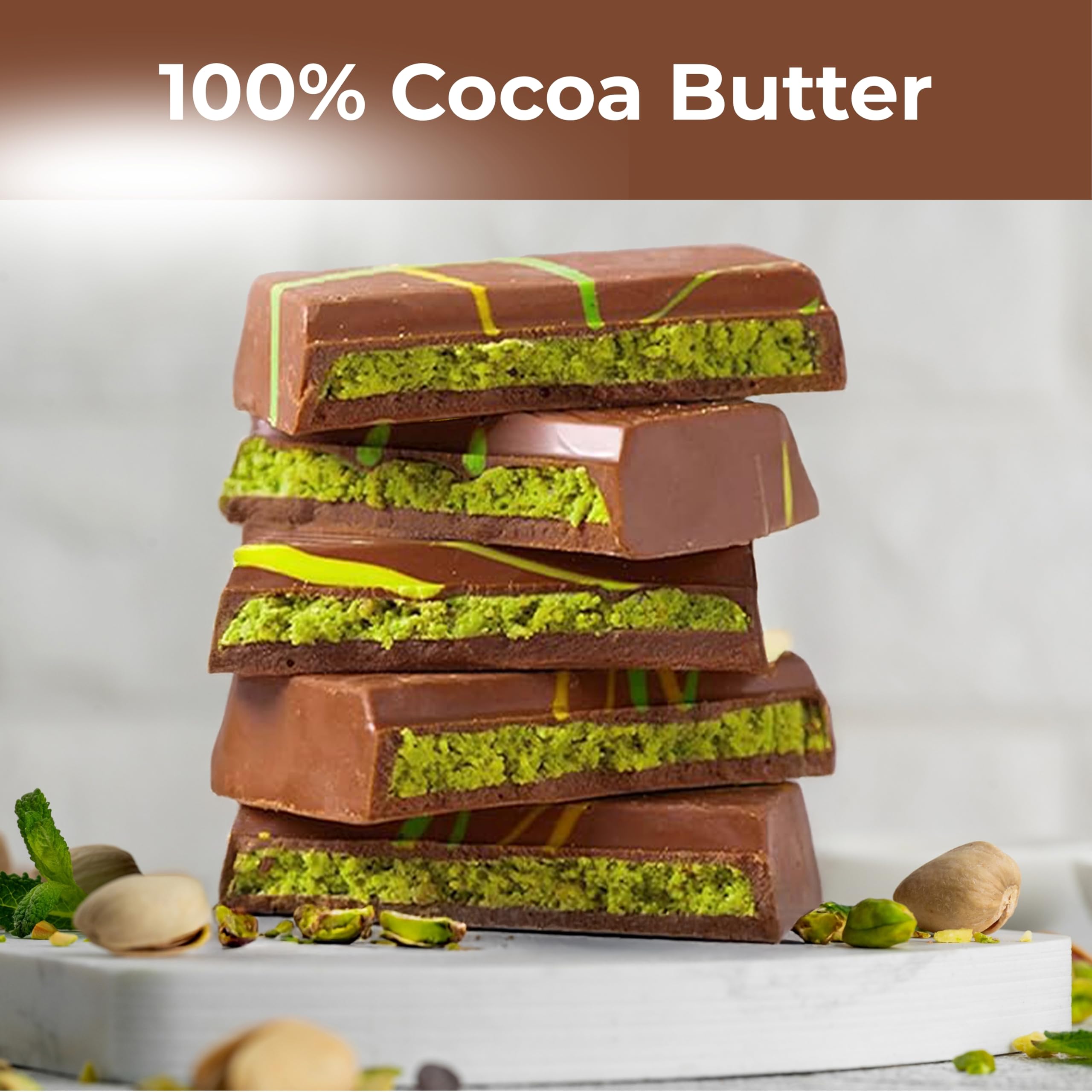 Luxury Dubai-Style Chocolate Bar 200g