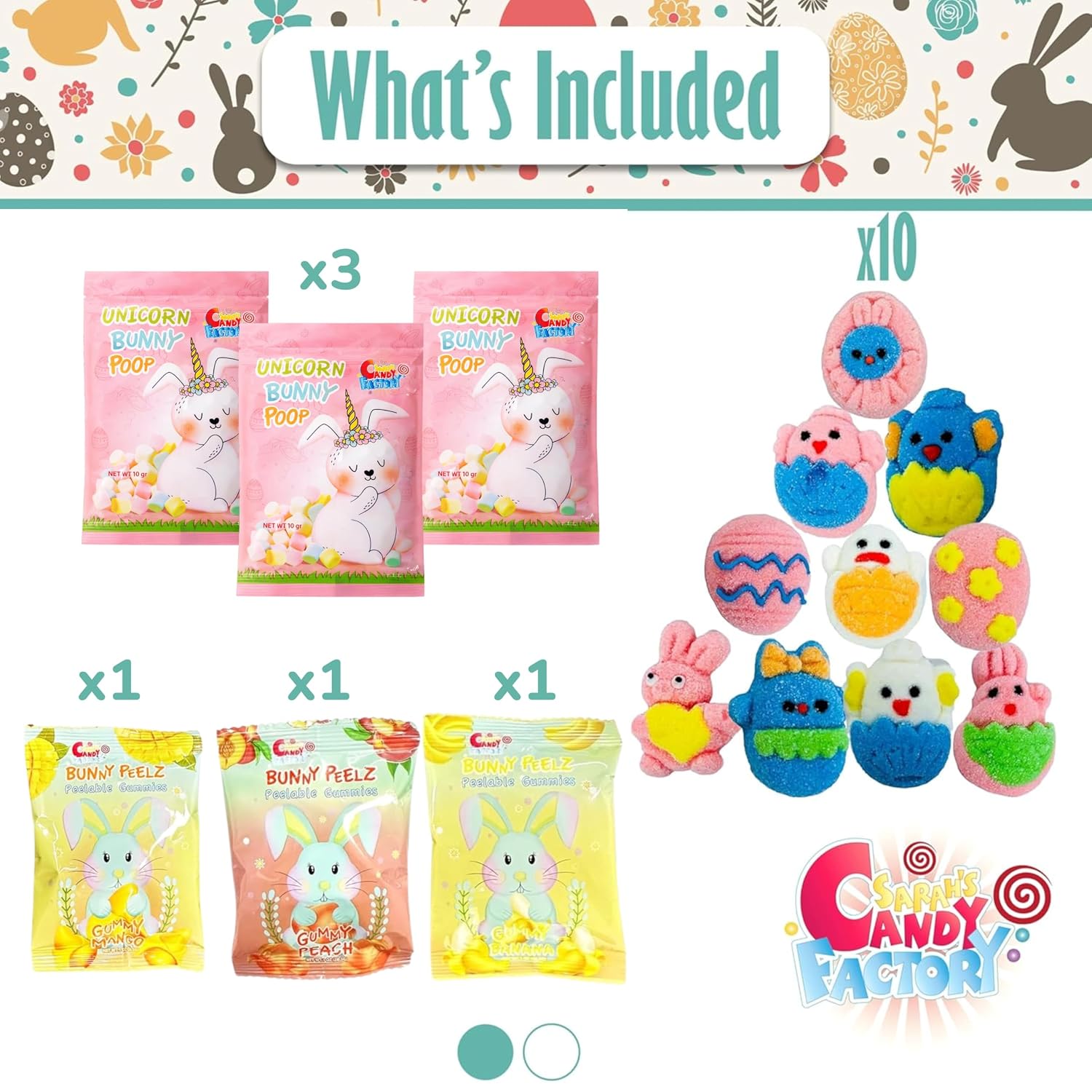 Sarah's Candy Factory Easter Snack Basket (38 Count)