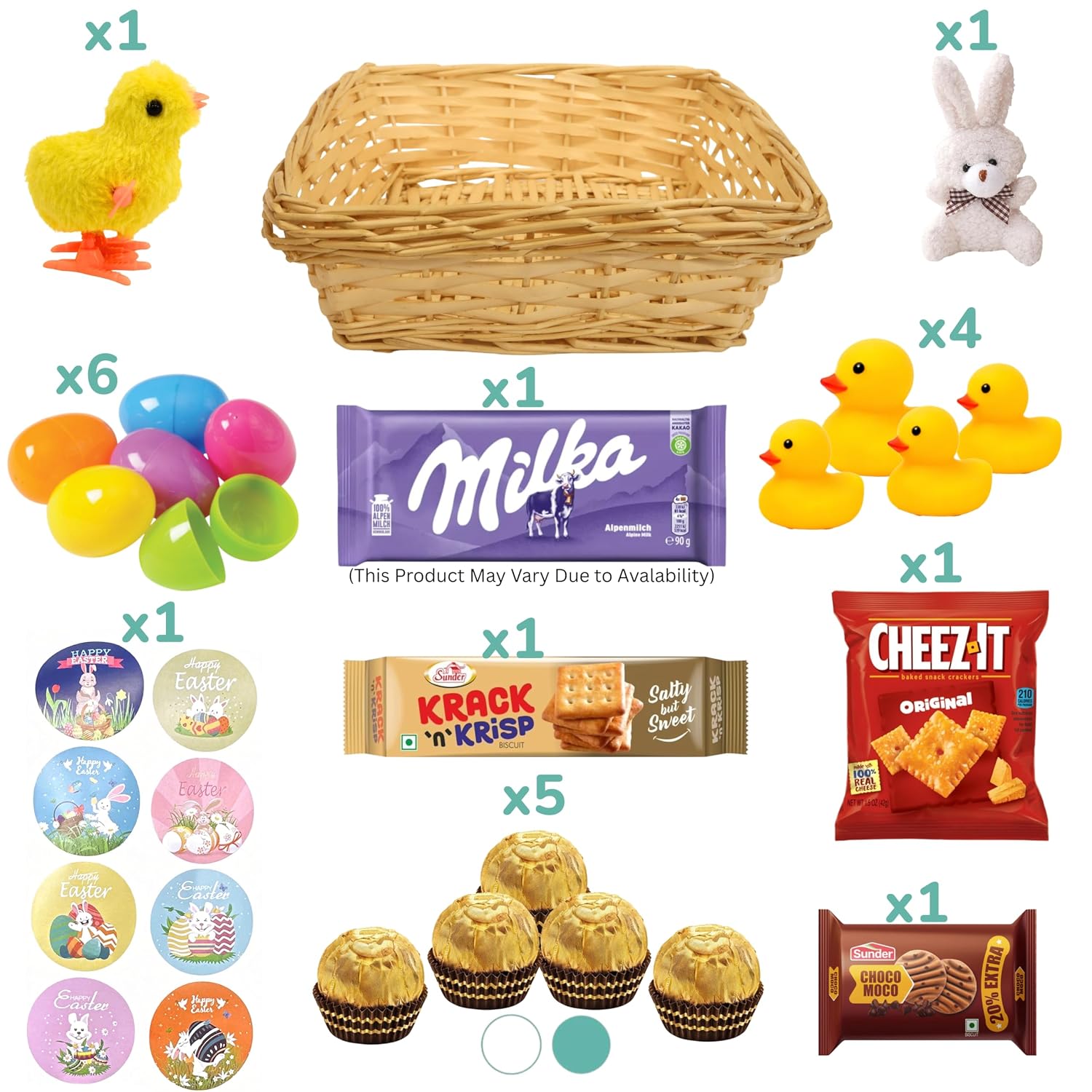 Sarah's Candy Factory Easter Snack Basket (38 Count)