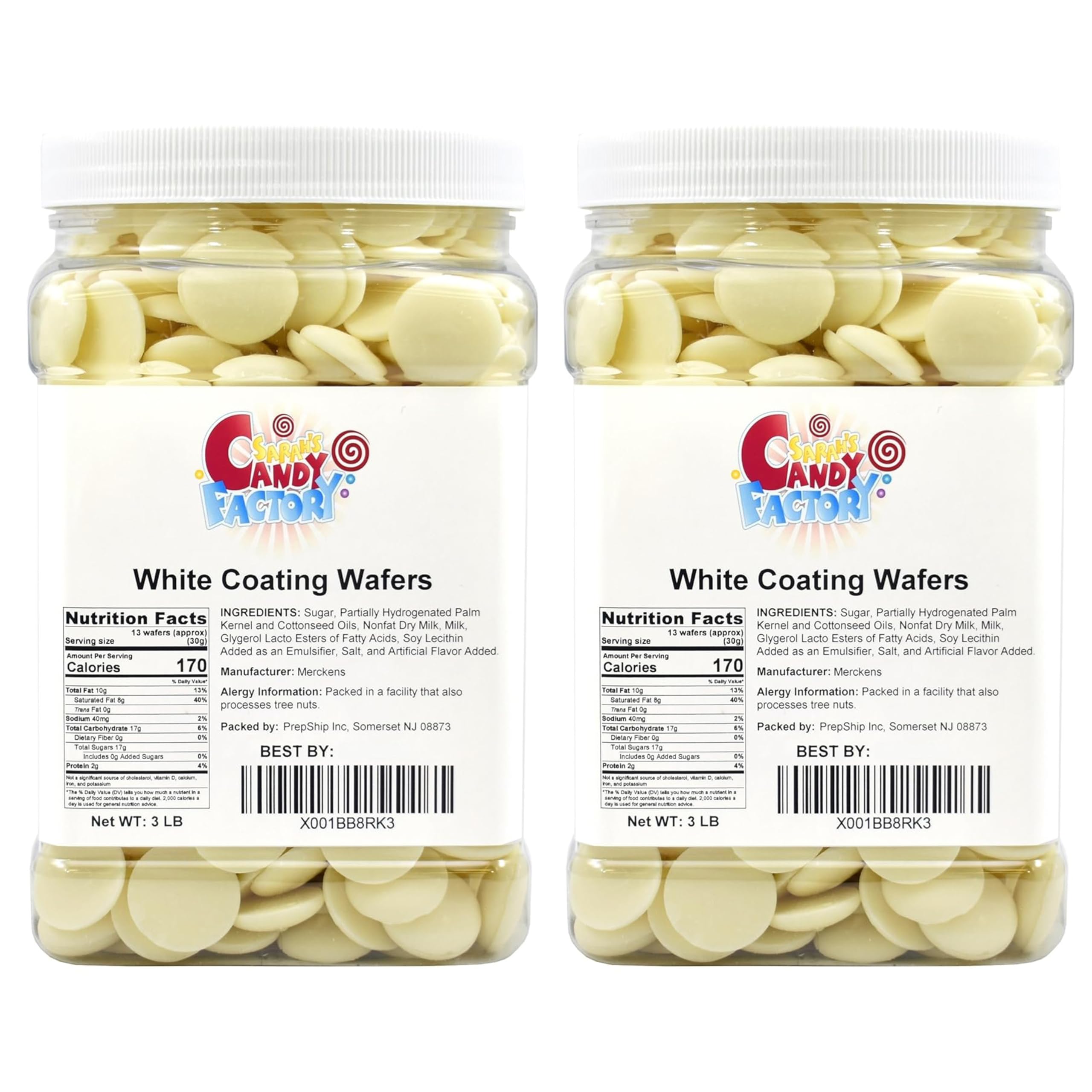 Sarah's Candy Factory Sarah's Candy Factory White Chocolate Melting Wafers - 3 lbs 2 Pack