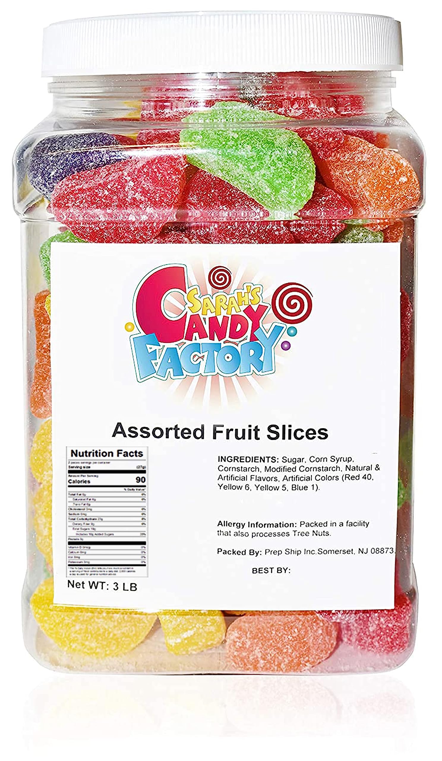 Sarah's Candy Factory Sarah's Candy Factory Assorted Fruit Slice - 3 Lbs Jar