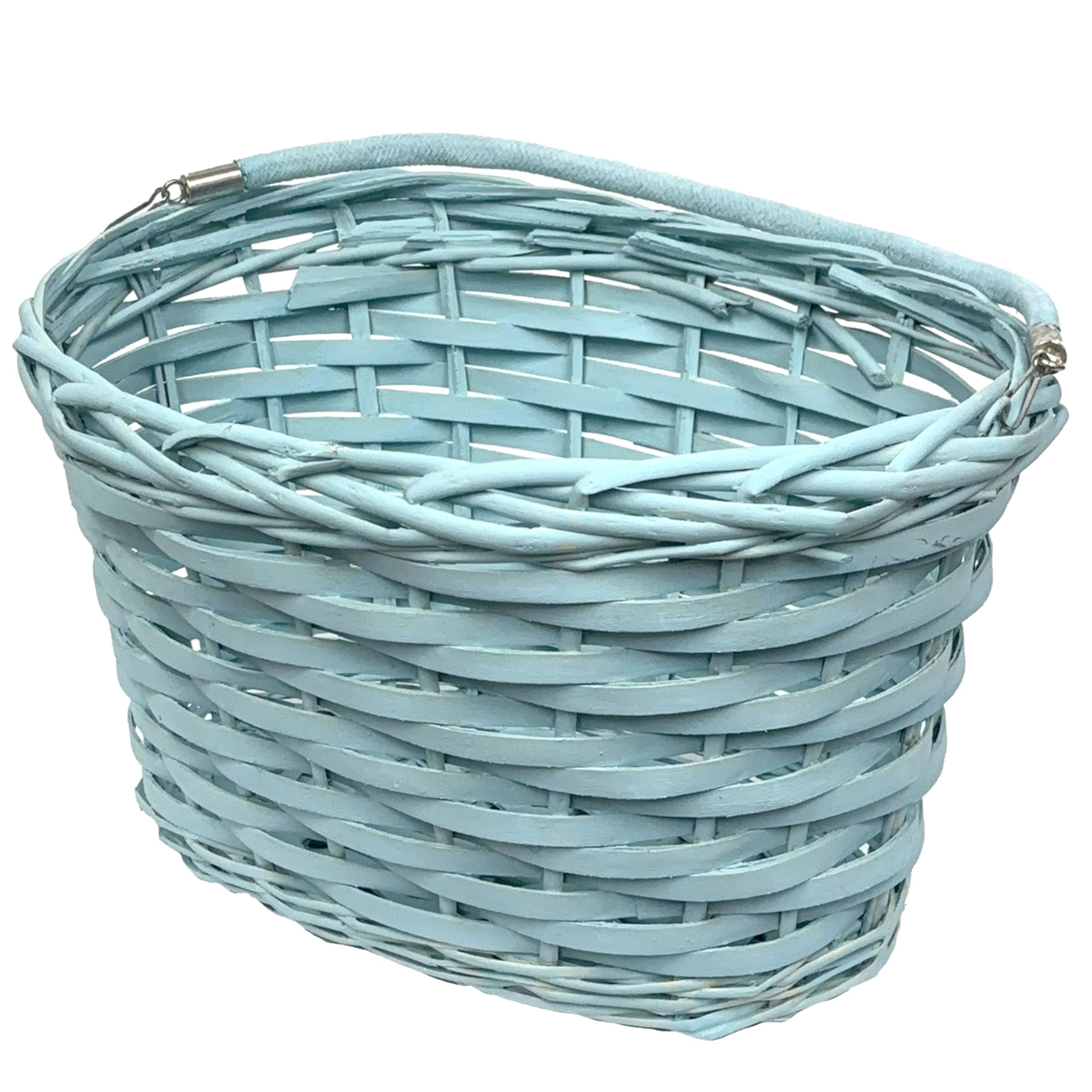 Sarah's Candy Factory Easter Blue Oval Willow Basket Filled with Treats & Snacks