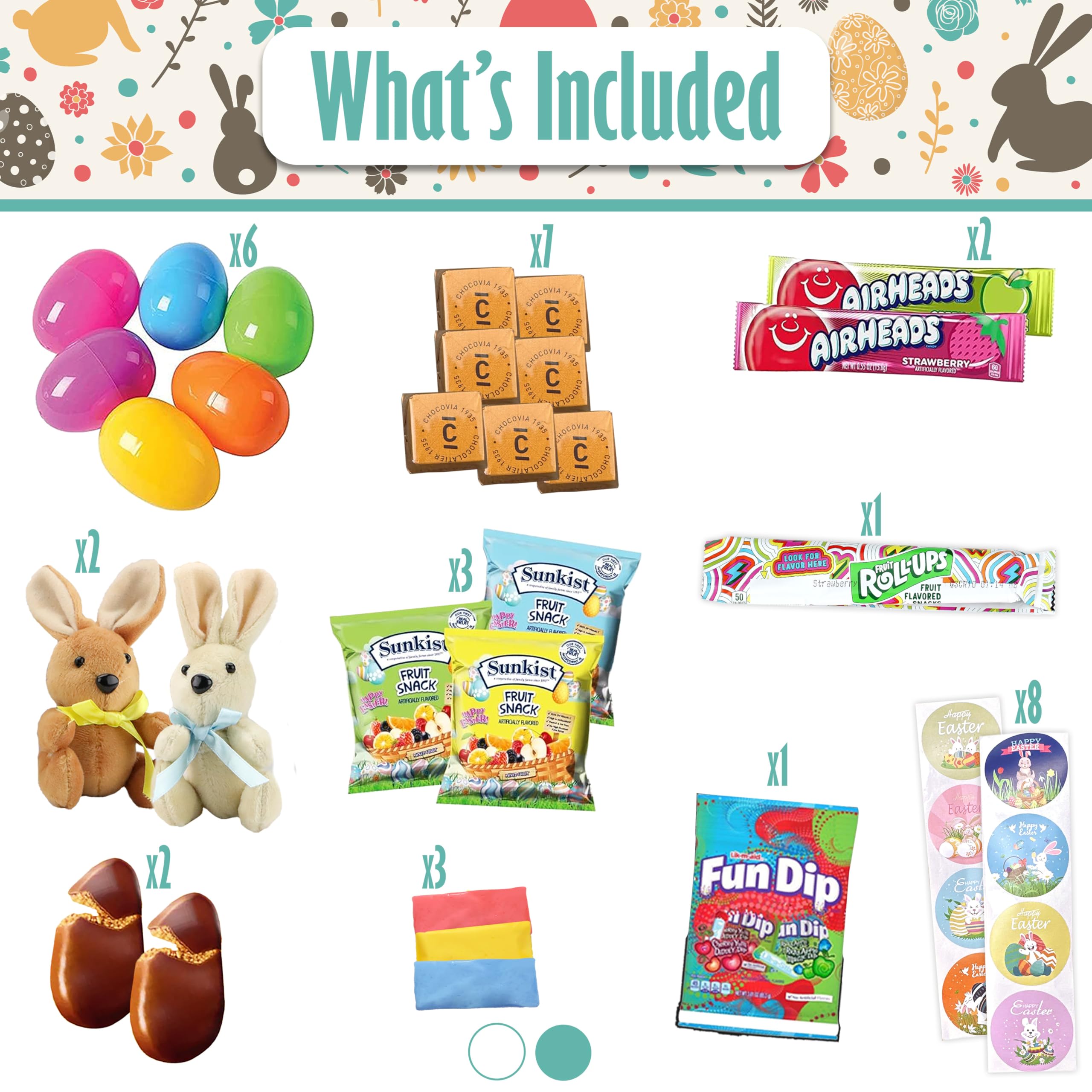 Sarah's Candy Factory Easter Snack Yellow Box (58 Count) - Assorted Treats for Everyone