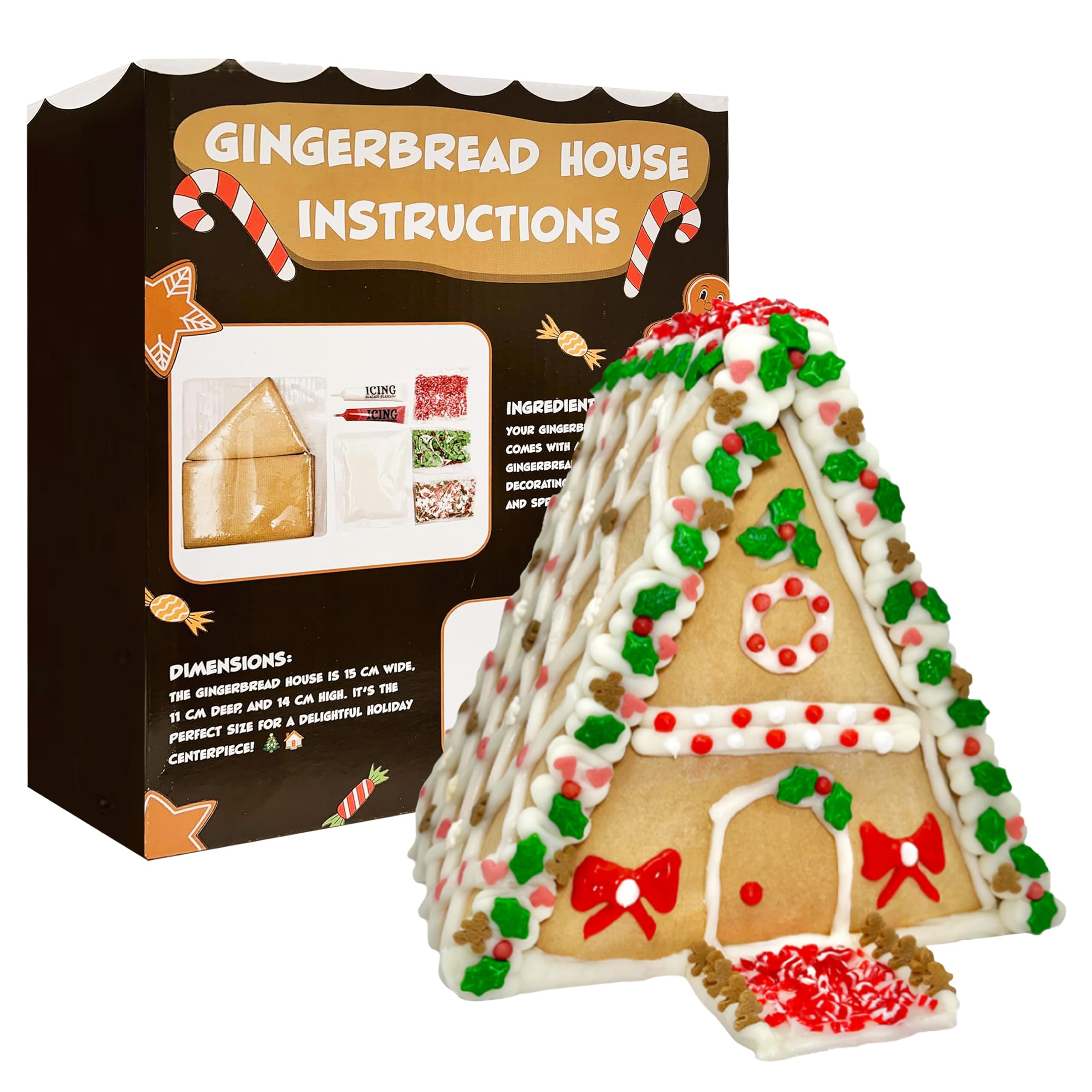 Sarah's Candy Factory Sarah's Candy Factory Gingerbread Cookie House Kit - 1.6 lbs