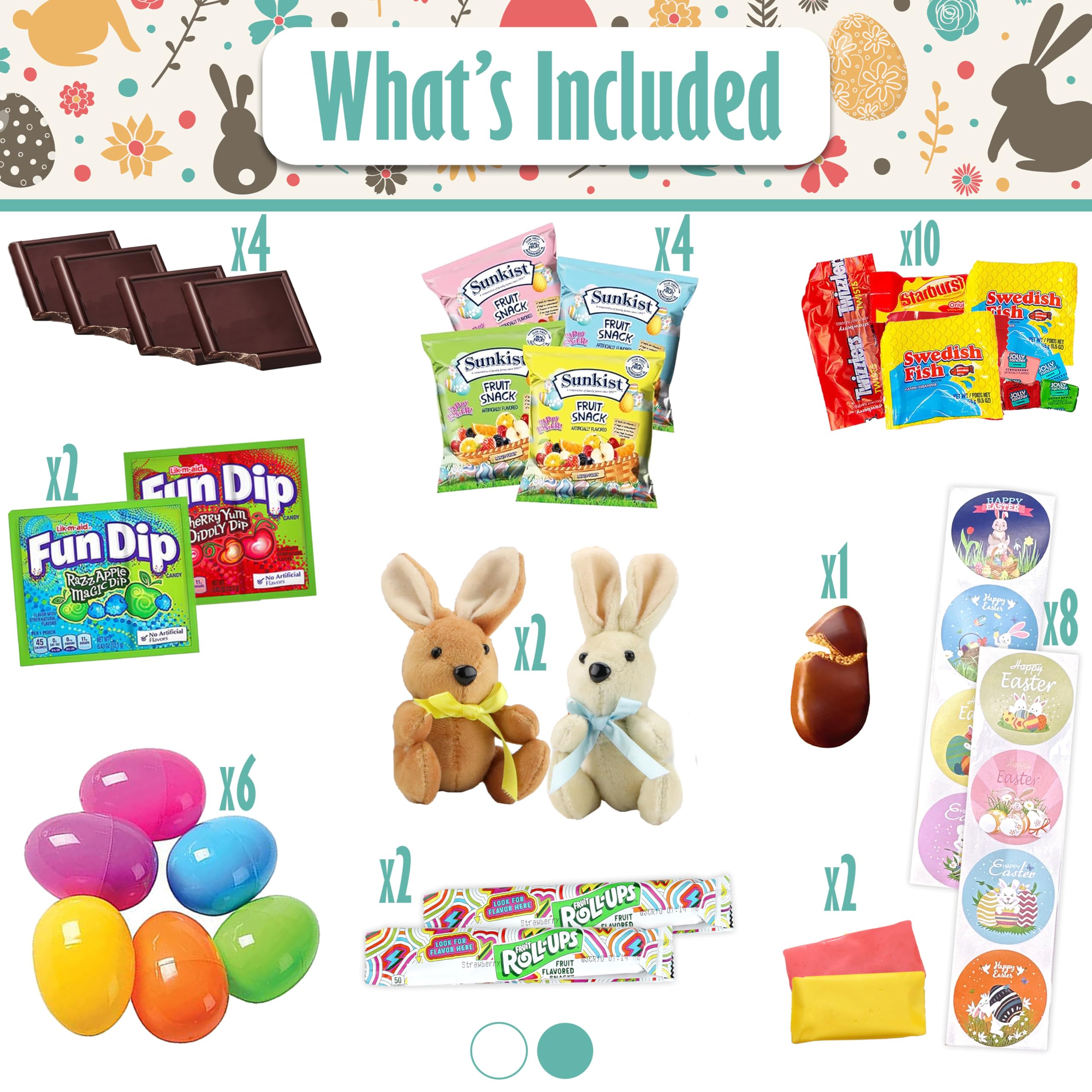 Sarah's Candy Factory Easter Snack Tin (60 Count) - Filled with Sweet Treats