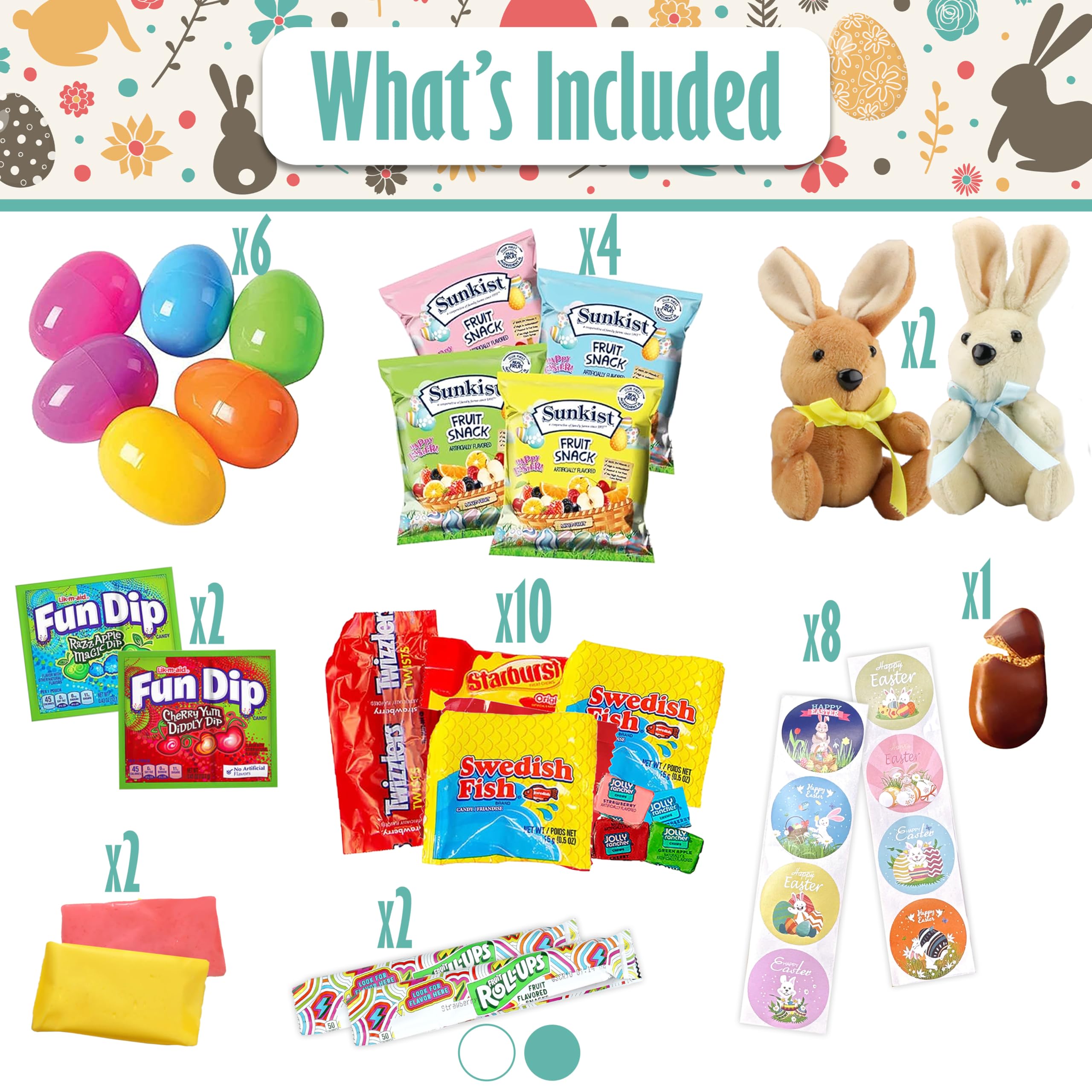 Sarah's Candy Factory Easter Snack Yellow Tin (60 Count) - Assorted Candy Treats