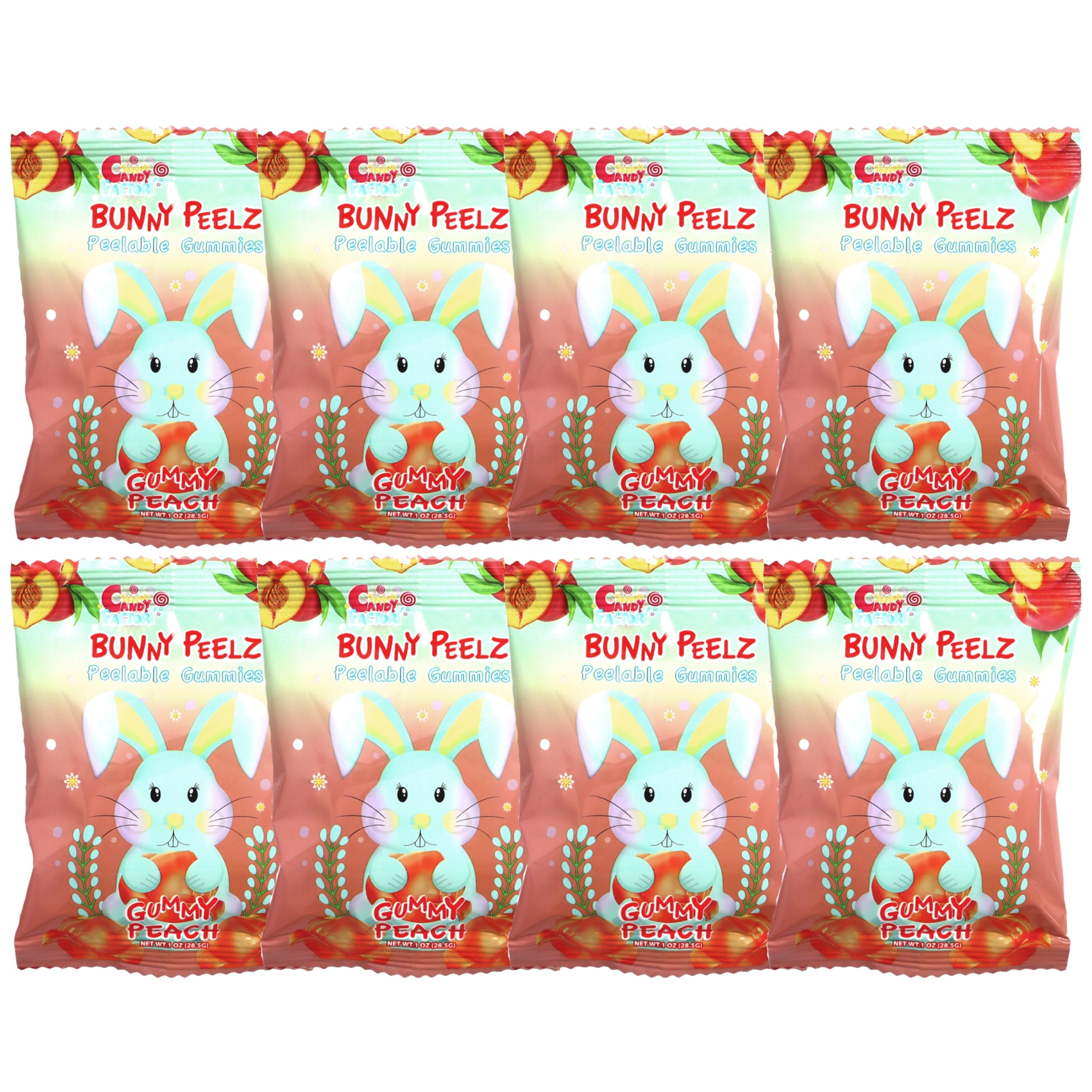 Sarah's Candy Factory Peelable Peach Gummies - Sarah's Candy Factory 1 Oz (8 Pack)