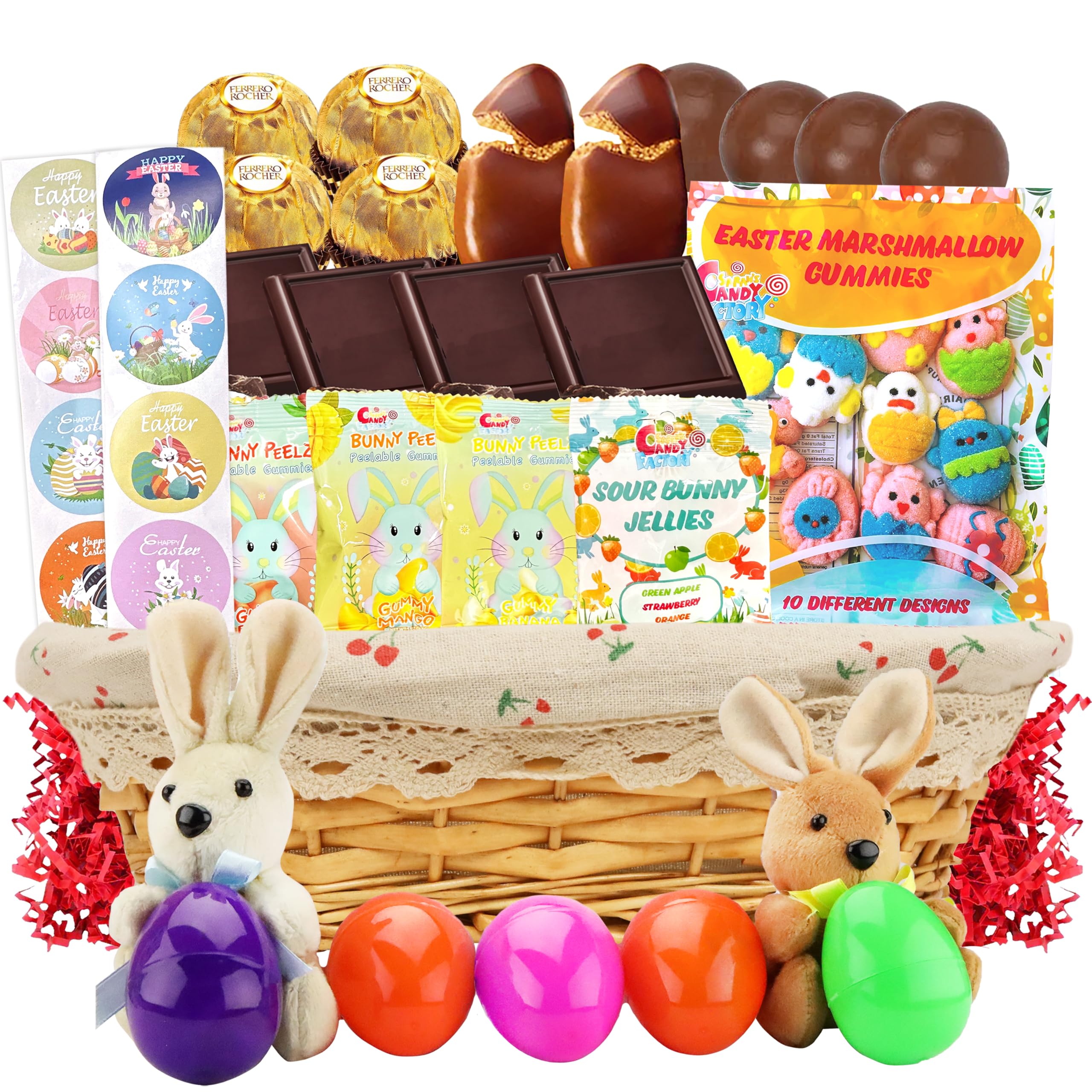 Sarah's Candy Factory Easter Snack Basket - 44 Count Treats