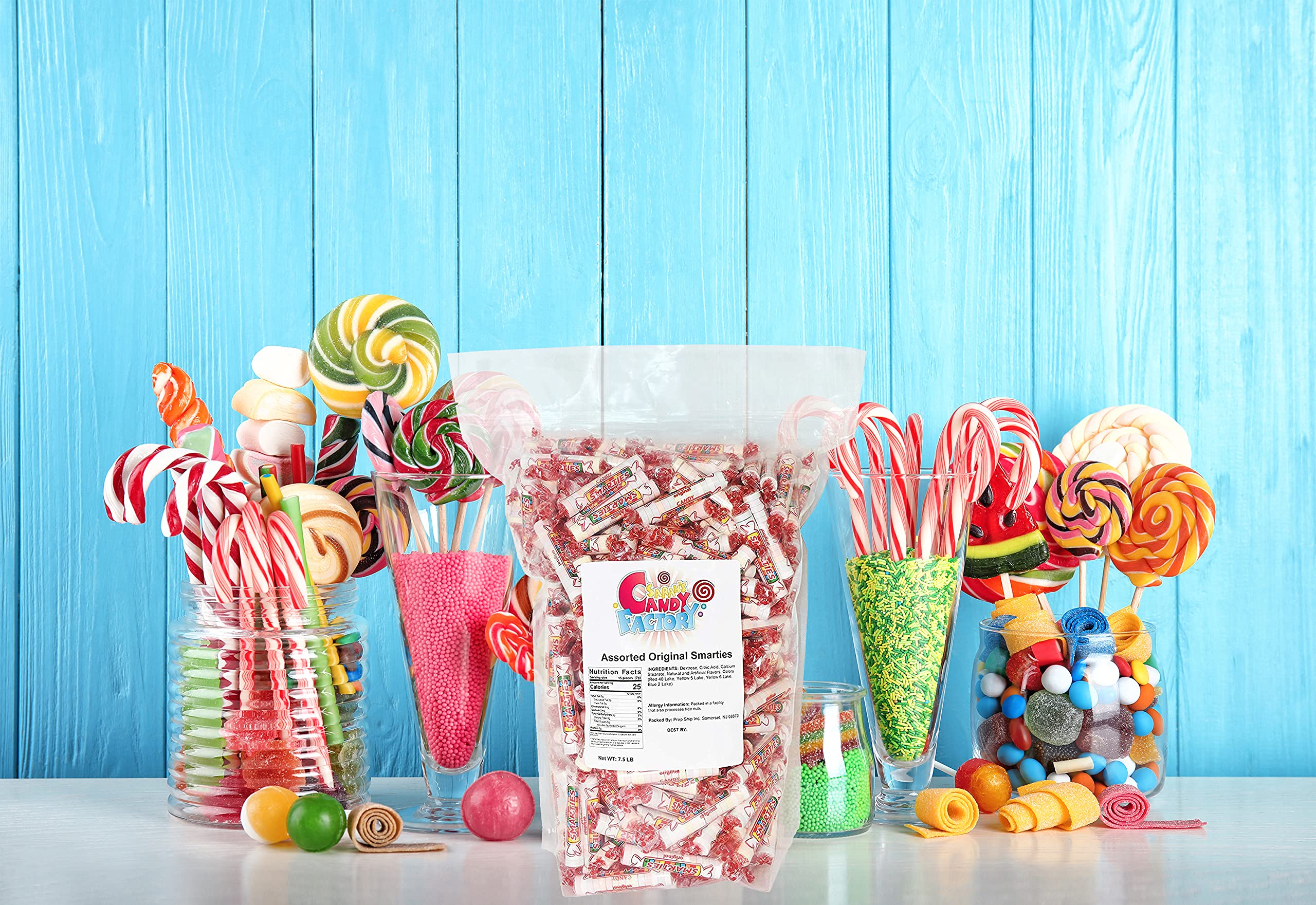 Sarah's Candy Factory Sarah's Candy Factory Smarties Assorted Flavor Candy 7.5 Lbs