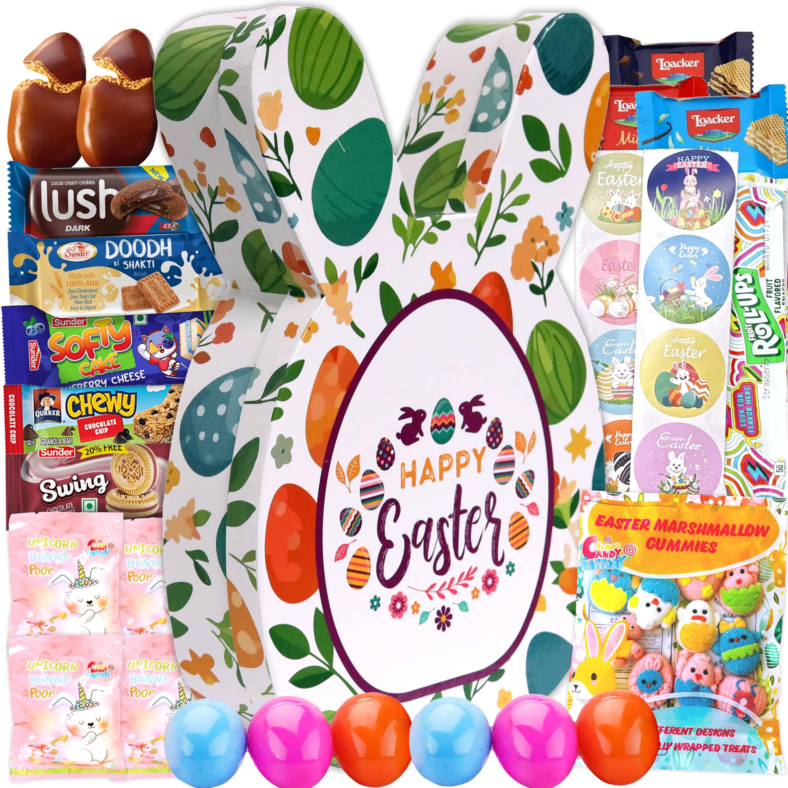 Sarah's Candy Factory Easter Treat Bunny Box - 40 Count Candy and Snacks
