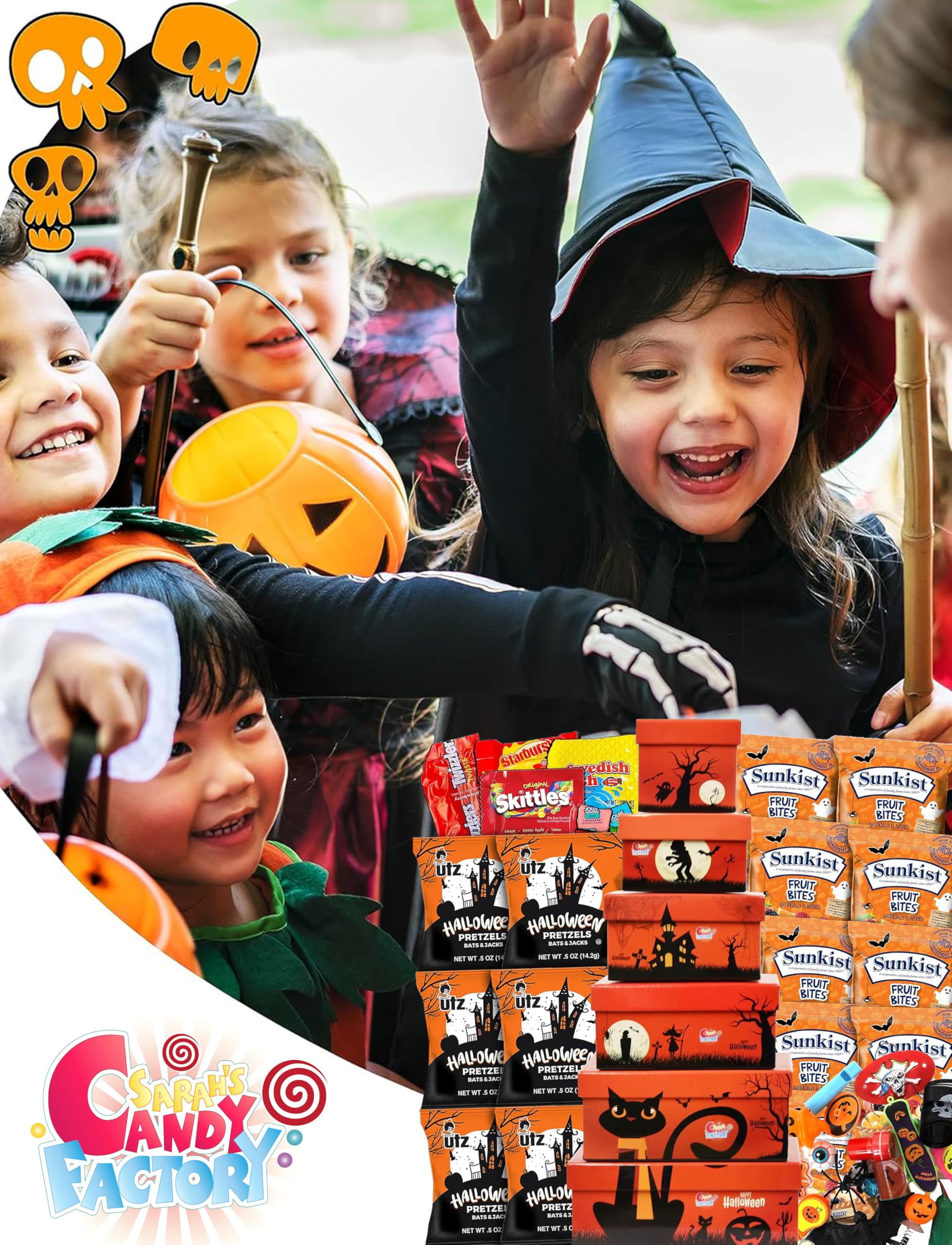 Sarah's Candy Factory Sarah's Candy Factory Halloween Theme Tower Box - 20 Pack