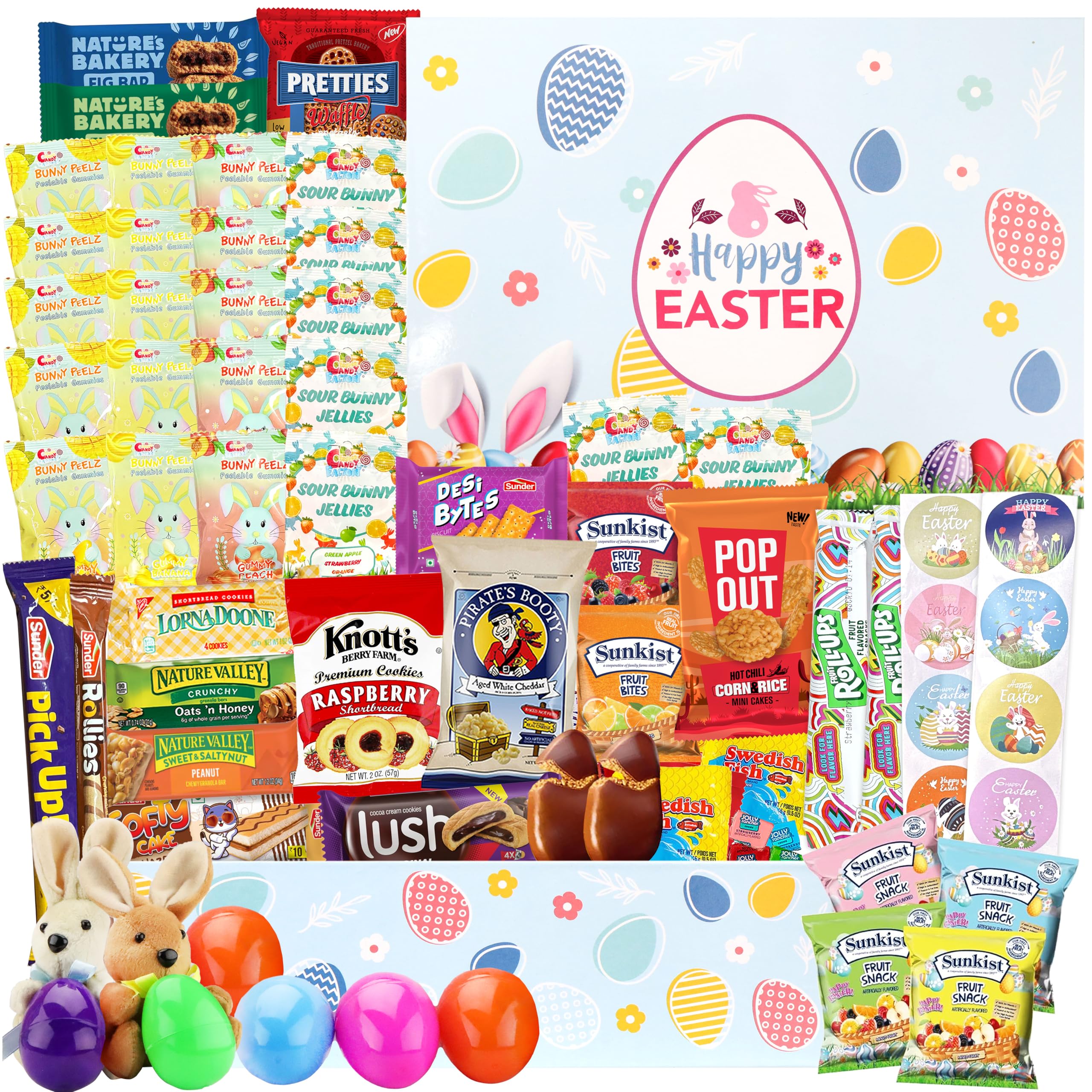 Sarah's Candy Factory Easter Snack Box (72 Count) - Assorted Treats & Candies