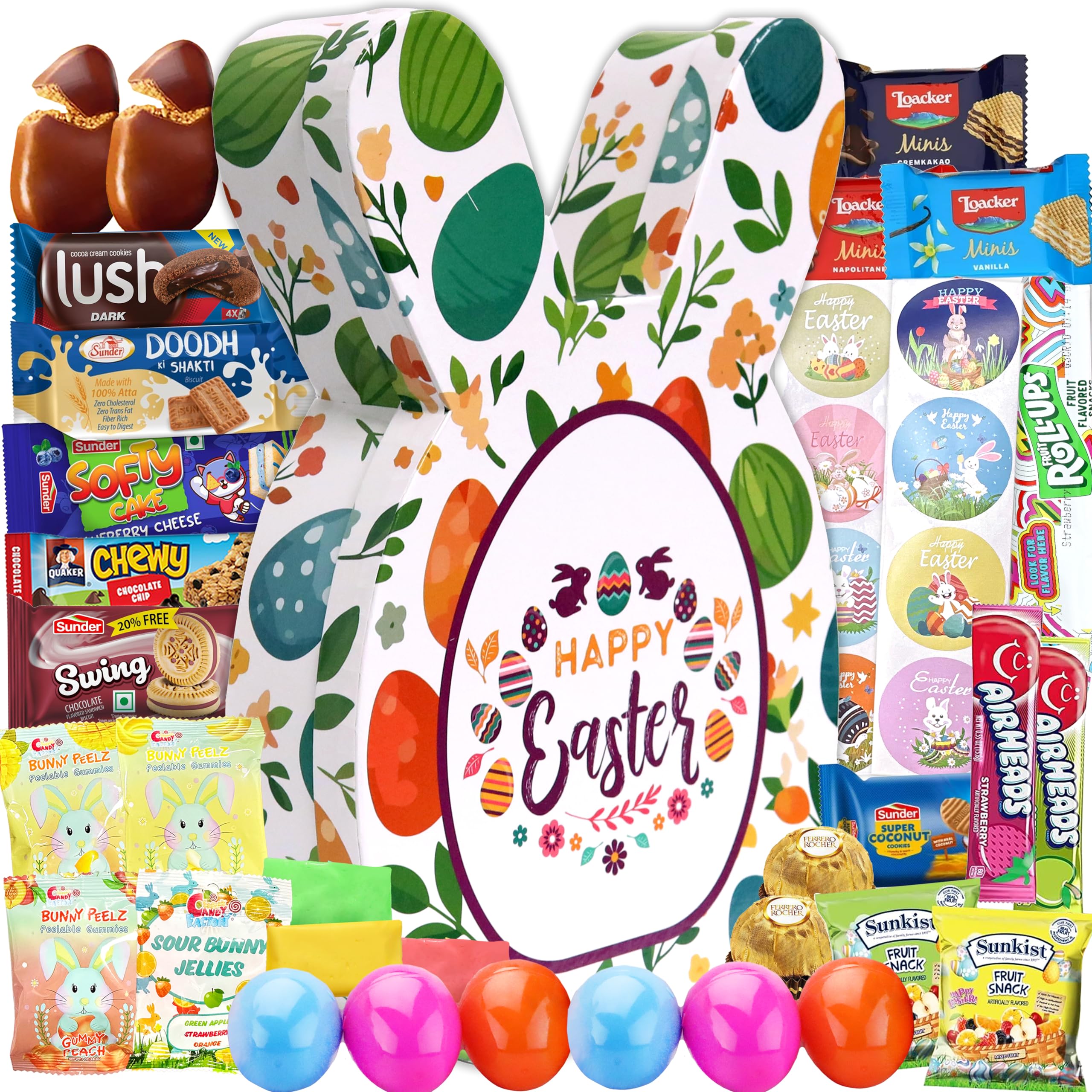 Sarah's Candy Factory Easter Treat Bunny Box (40 Count) - Delightful Snacks and Treats