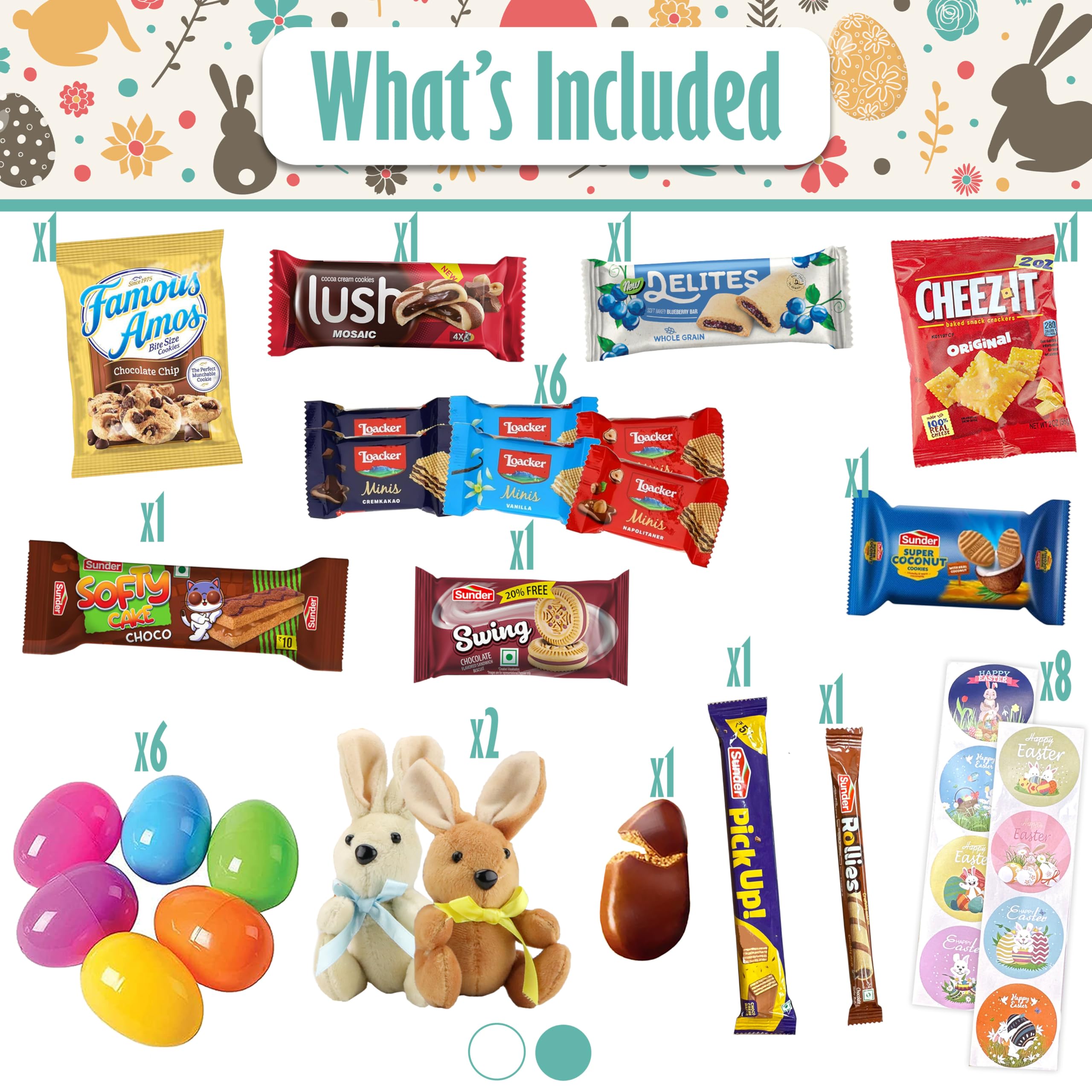 Sarah's Candy Factory Easter Snack Green Tin - 46 Count of Delicious Treats