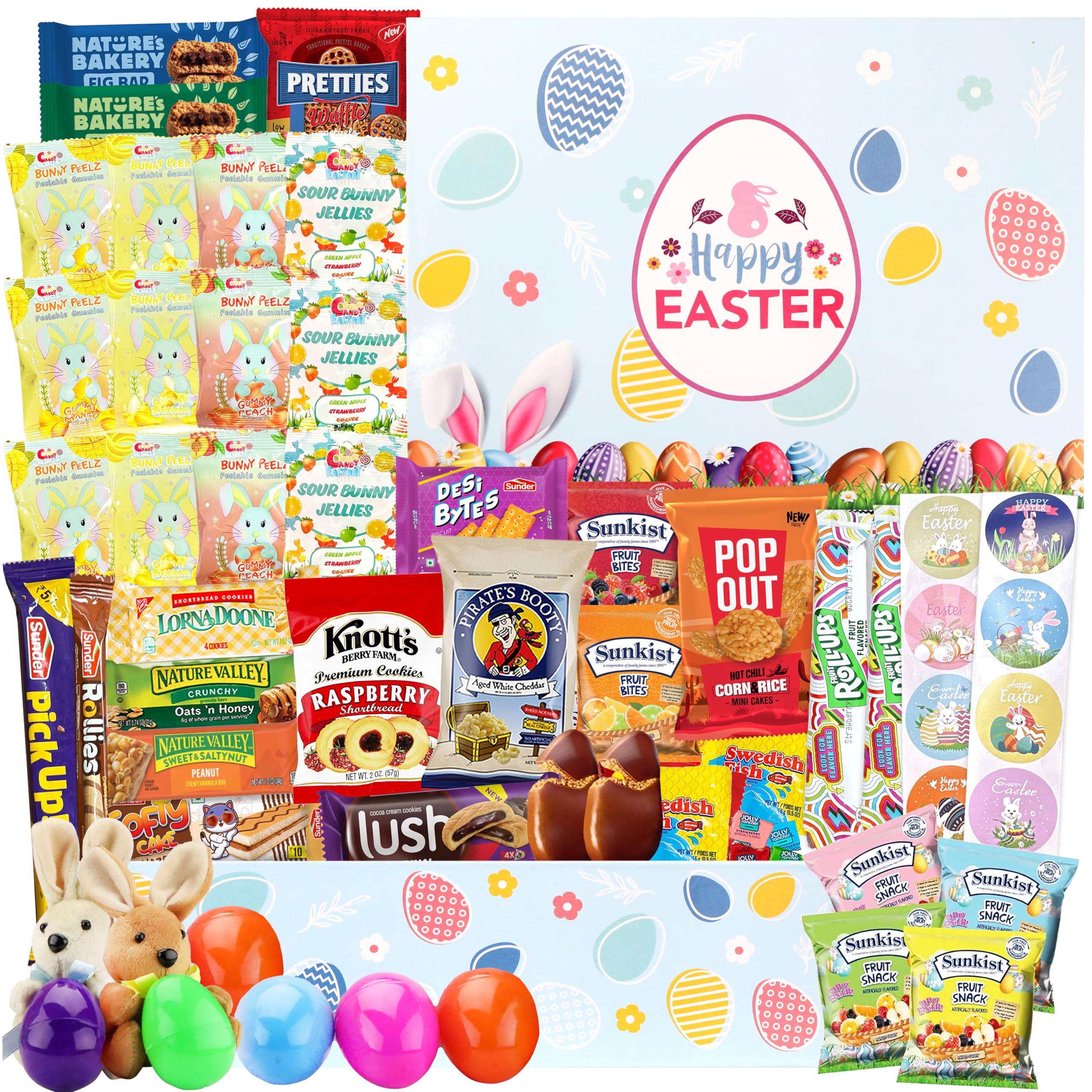 Sarah's Candy Factory Easter Snack Box (72 Count) - Assorted Candy & Treats