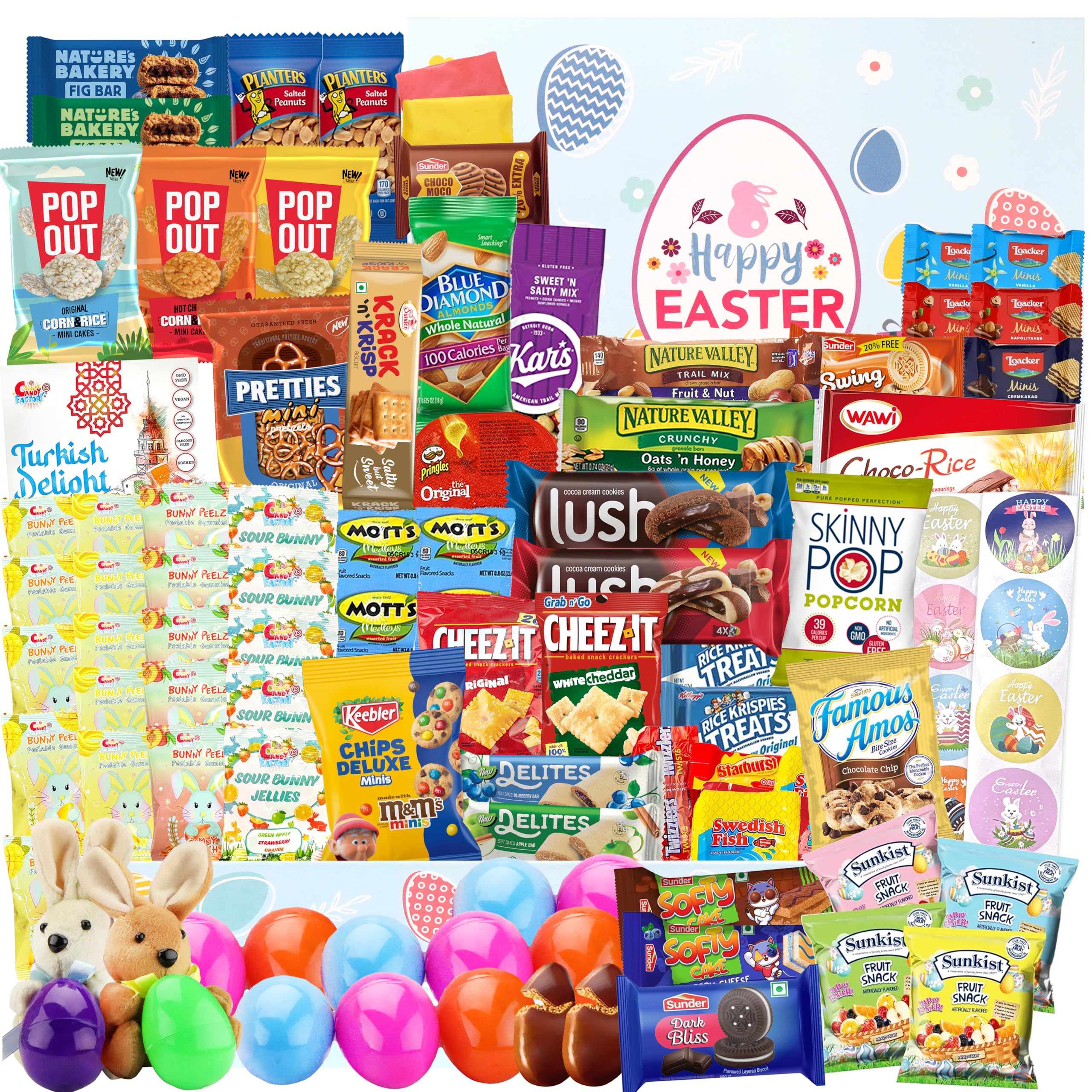 Sarah's Candy Factory Easter Snack Box (114 Count) - Assorted Candy & Treats