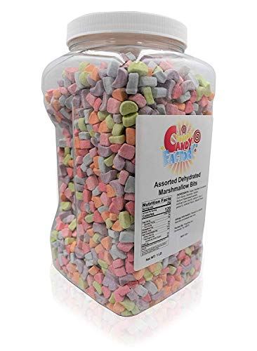 Sarah's Candy Factory Assorted Dehydrated Marshmallow Bits in Big Jar (1-2.5 lbs)