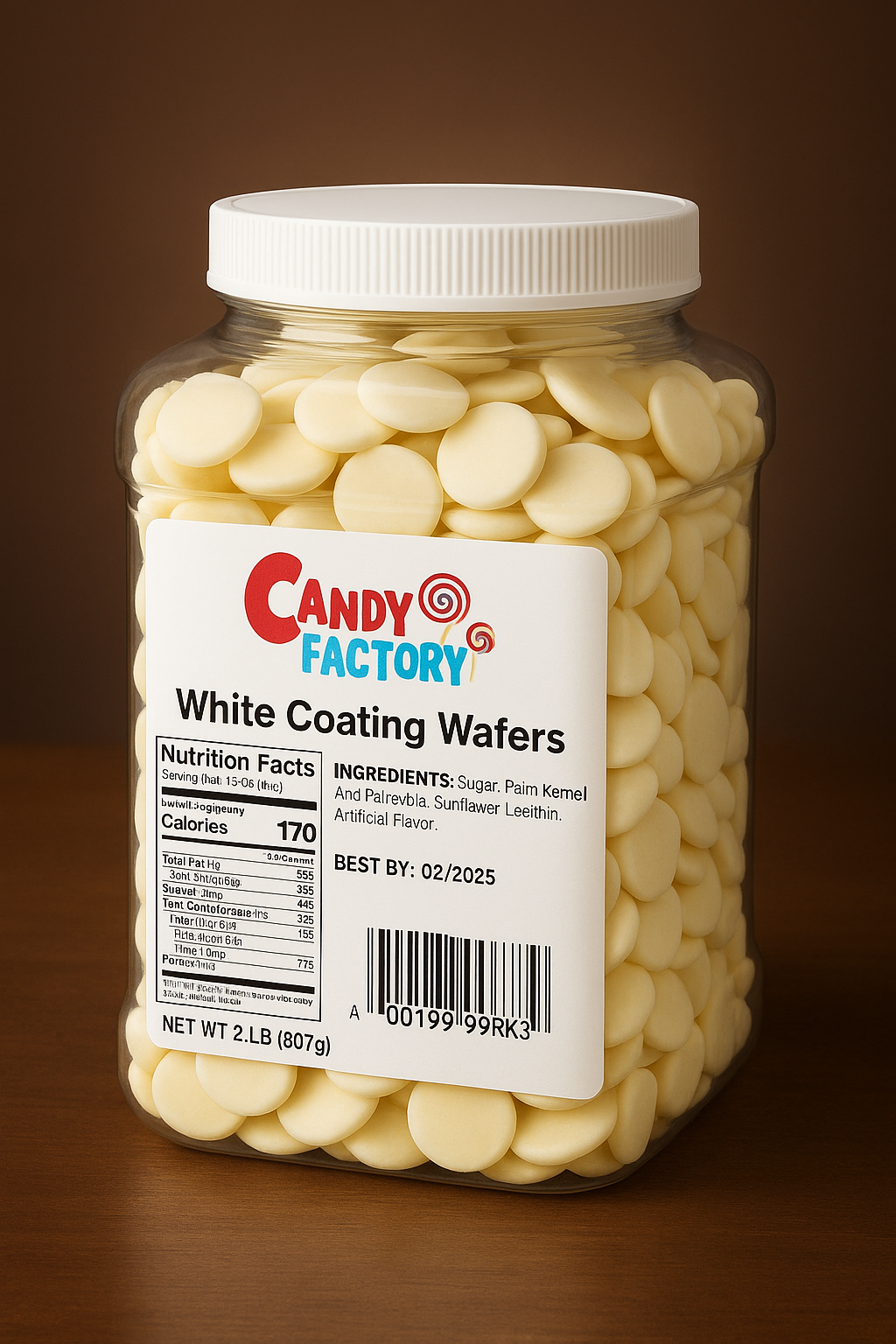 Sarah's Candy Factory White Chocolate Melting Wafers - 3 Lbs Coating