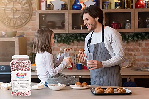 Sarah's Candy Factory Crushed Peppermint Candy Pieces in Jar - 5 lbs