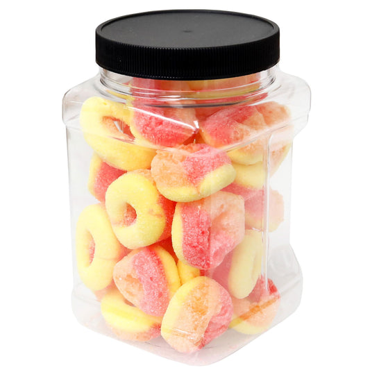 Sarah's Candy Factory Freeze-Dried Peach Rings - Crunchy & Sweet