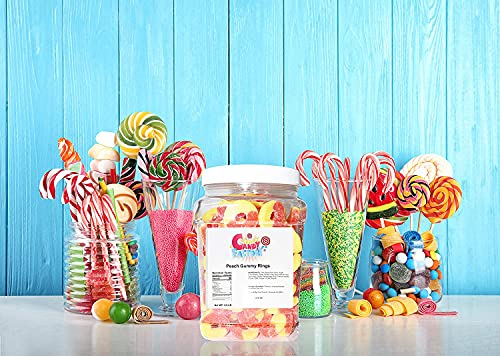 Sarah's Candy Factory Peach Gummy Rings - 2.5 Lbs Jar