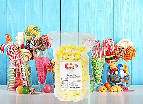 Sarah's Candy Factory Salt Water Taffy Banana - 2 Lbs Resealable Bag | Banana Salt Water Taffy