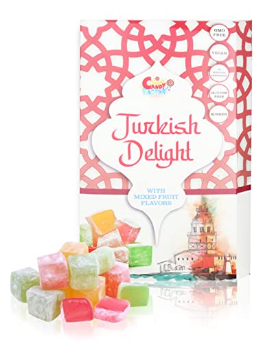 Sarah's Candy Factory Turkish Delight Assorted Fruit Flavors 15.8 oz
