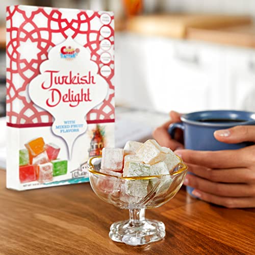 Sarah's Candy Factory Turkish Delight Assorted Fruit Flavors 15.8 oz