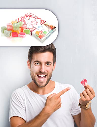 Sarah's Candy Factory Turkish Delight Assorted Fruit Flavors 15.8 oz