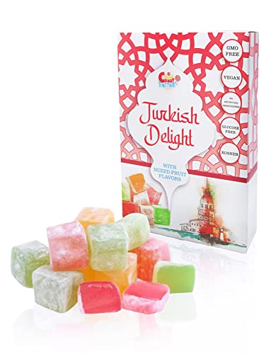 Sarah's Candy Factory Turkish Delight Assorted Fruit Flavors 8.8 oz