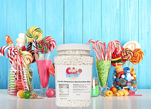 Sarah's Candy Factory Vanilla Mini Dehydrated Marshmallow Bits - 8 Oz Jar