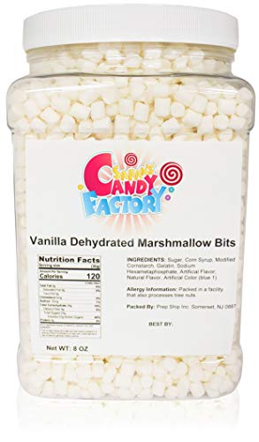 Sarah's Candy Factory Vanilla Mini Dehydrated Marshmallow Bits - 8 Oz Jar